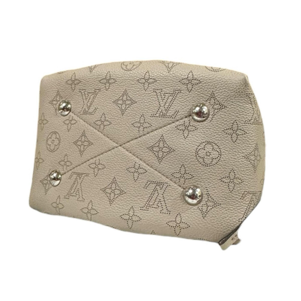 Louis Vuitton Beige Mahina Leather Handbag Shoulder Bag (Pre-Owned)