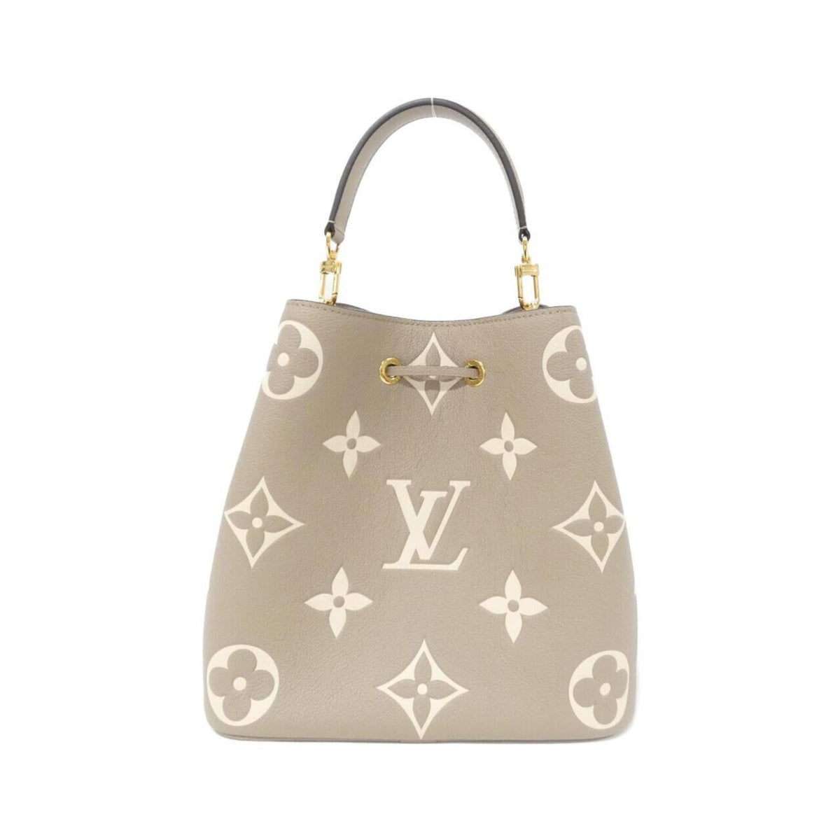 Louis Vuitton Cream Tourterelle Leather Pouch Shoulder Bag (Pre-Owned)