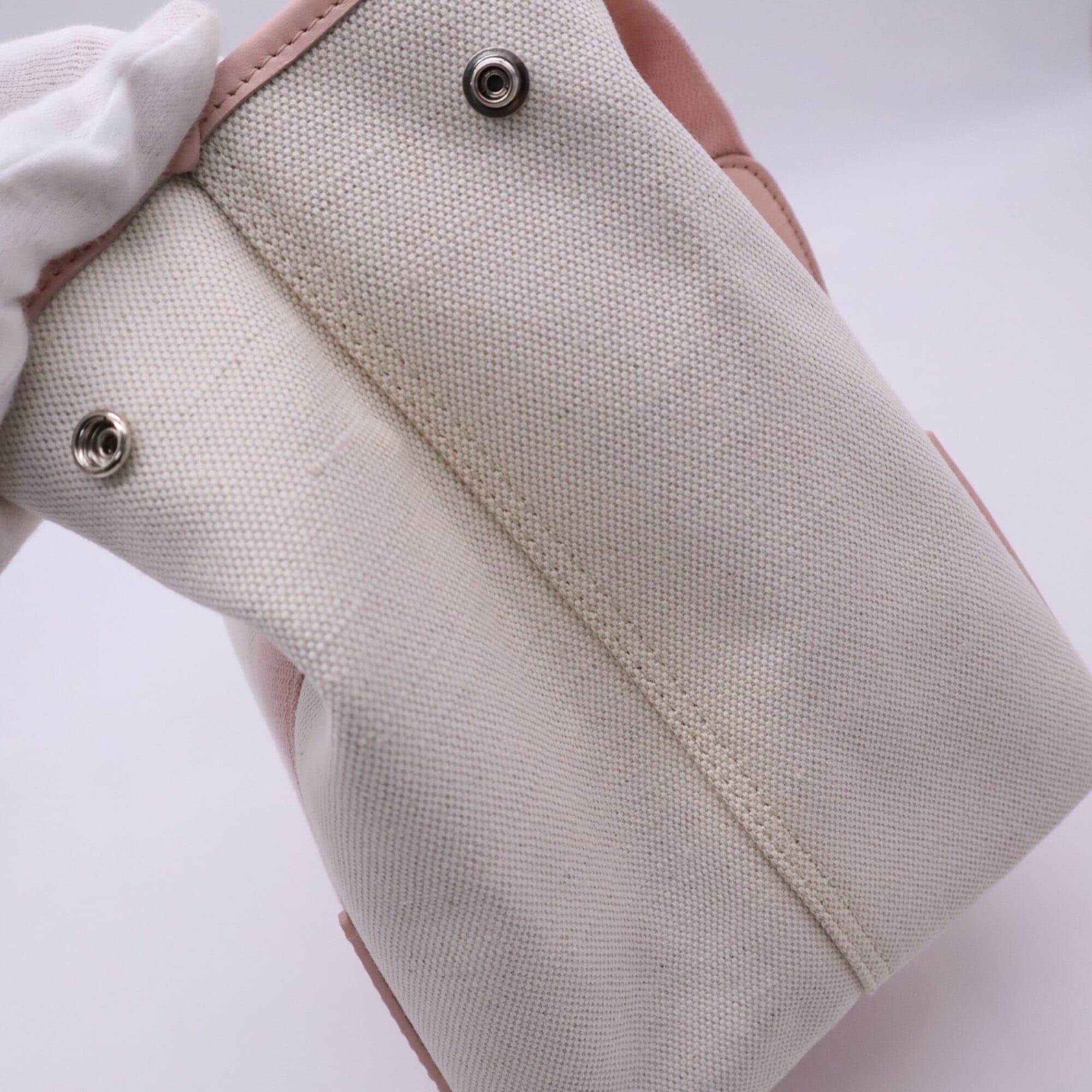 Balenciaga Ivory Pink Canvas Handbag (Pre-Owned)