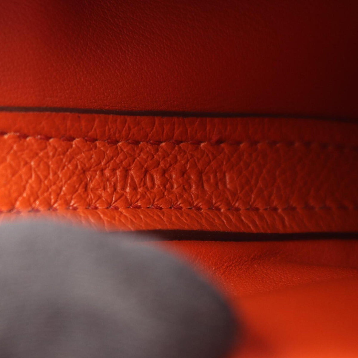 Hermes Orange Purple Swift Leather Handbag (Pre-Owned)