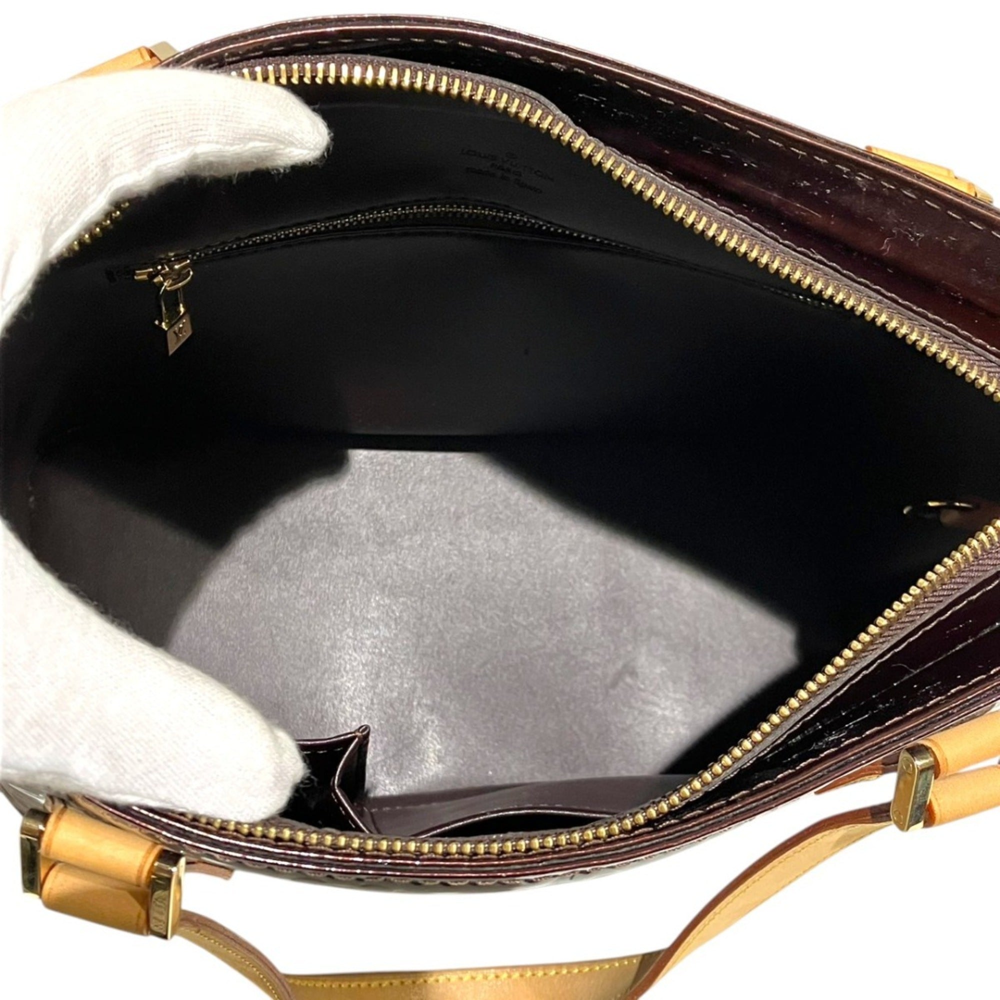 Louis Vuitton Monogram Vernis Amarante Patent Leather Handbag (Pre-Owned)
