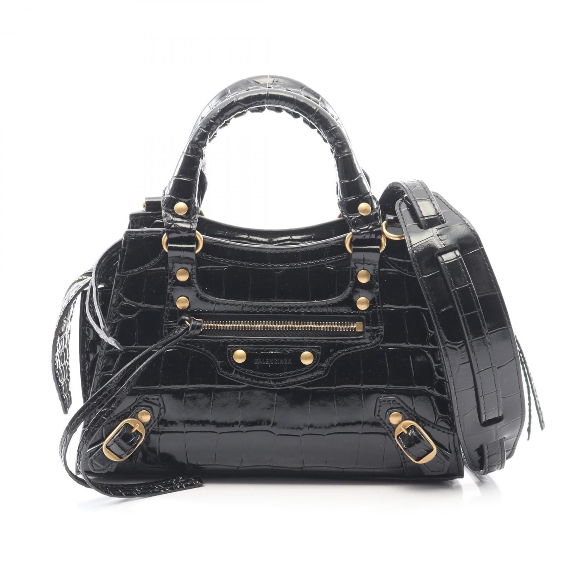 Balenciaga Black Leather Handbag (Pre-Owned)