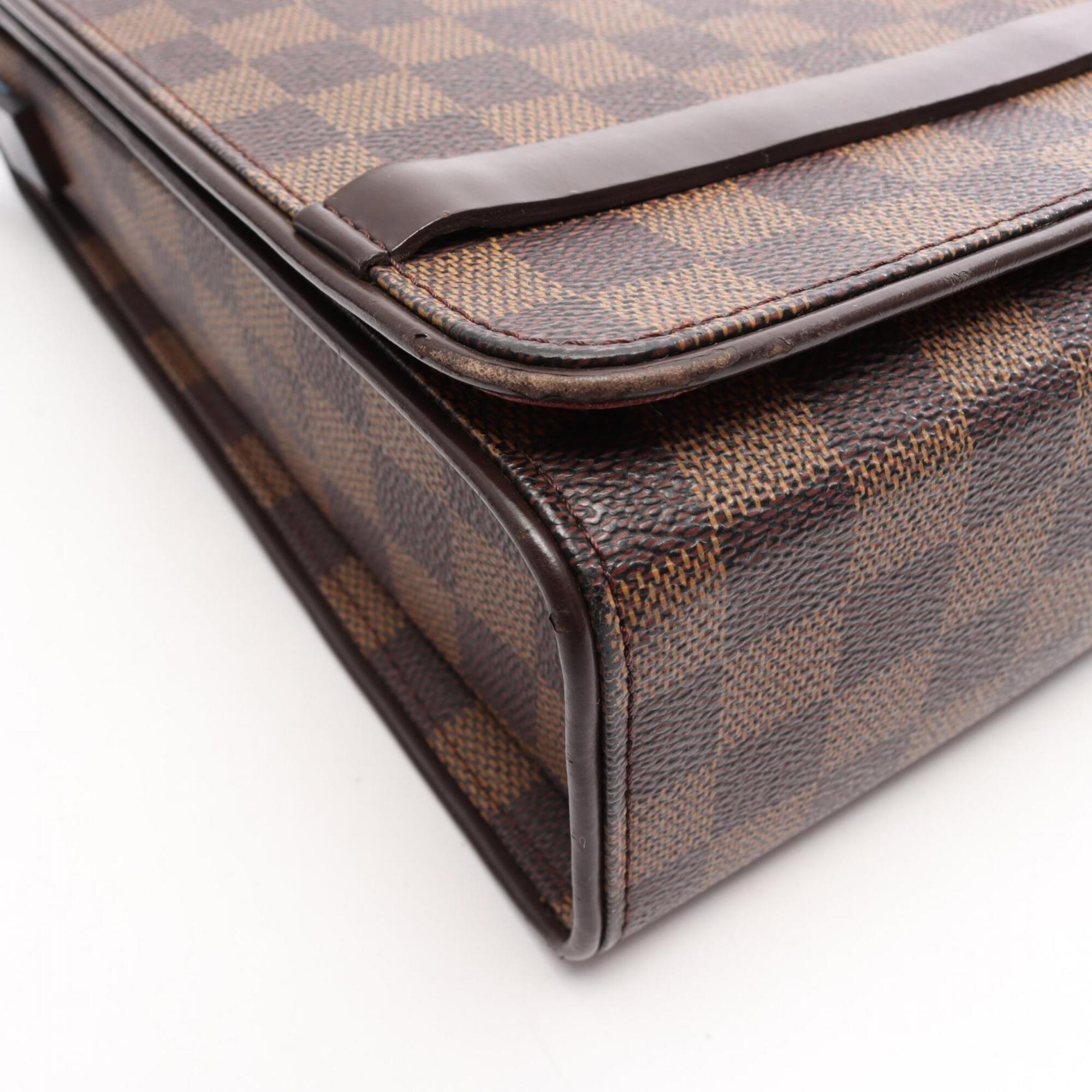 Louis Vuitton Brown Coated Canvas Pvc Leather Handbag Shoulder Bag (Pre-Owned)