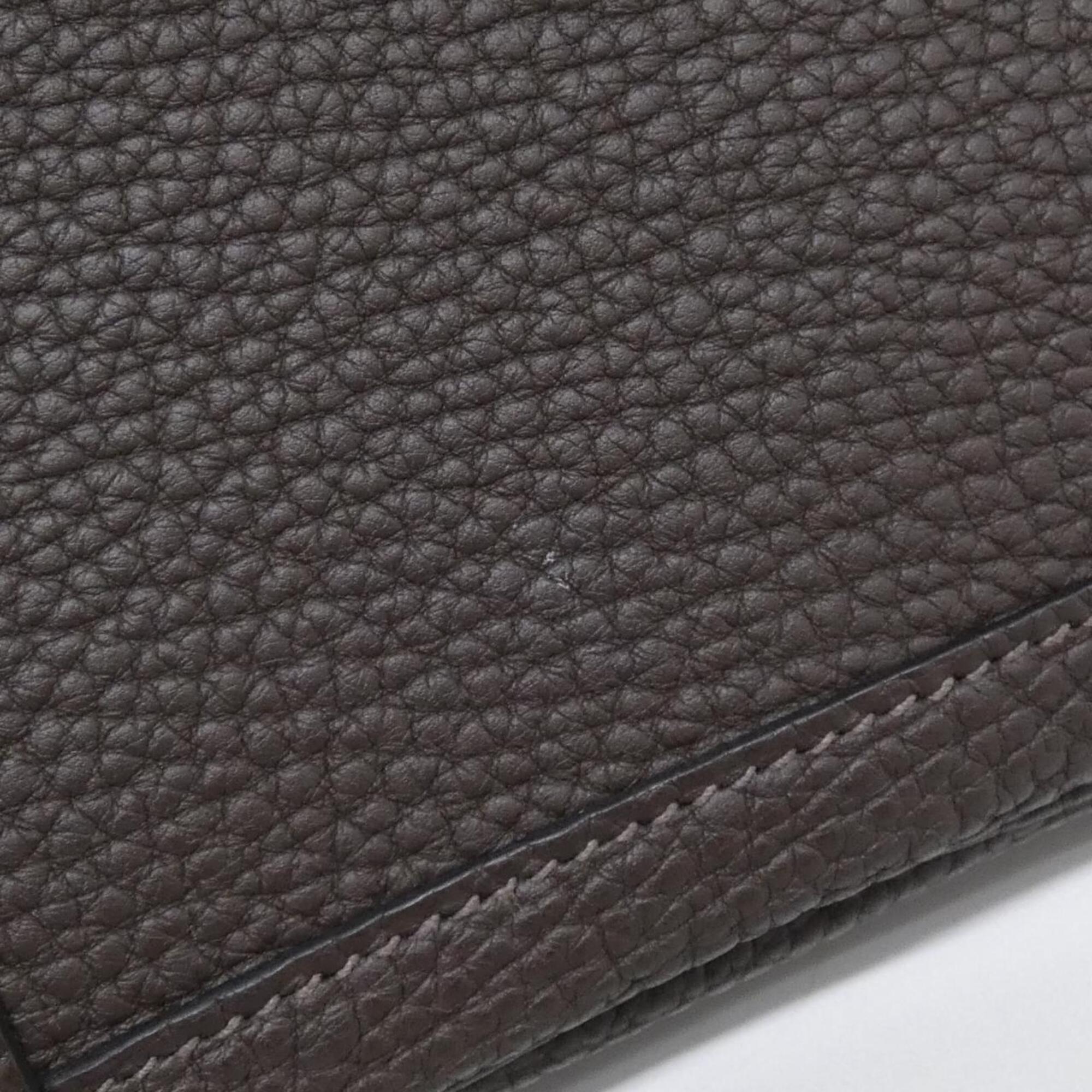 Hermes Chocolat Negonda Leather Handbag (Pre-Owned)