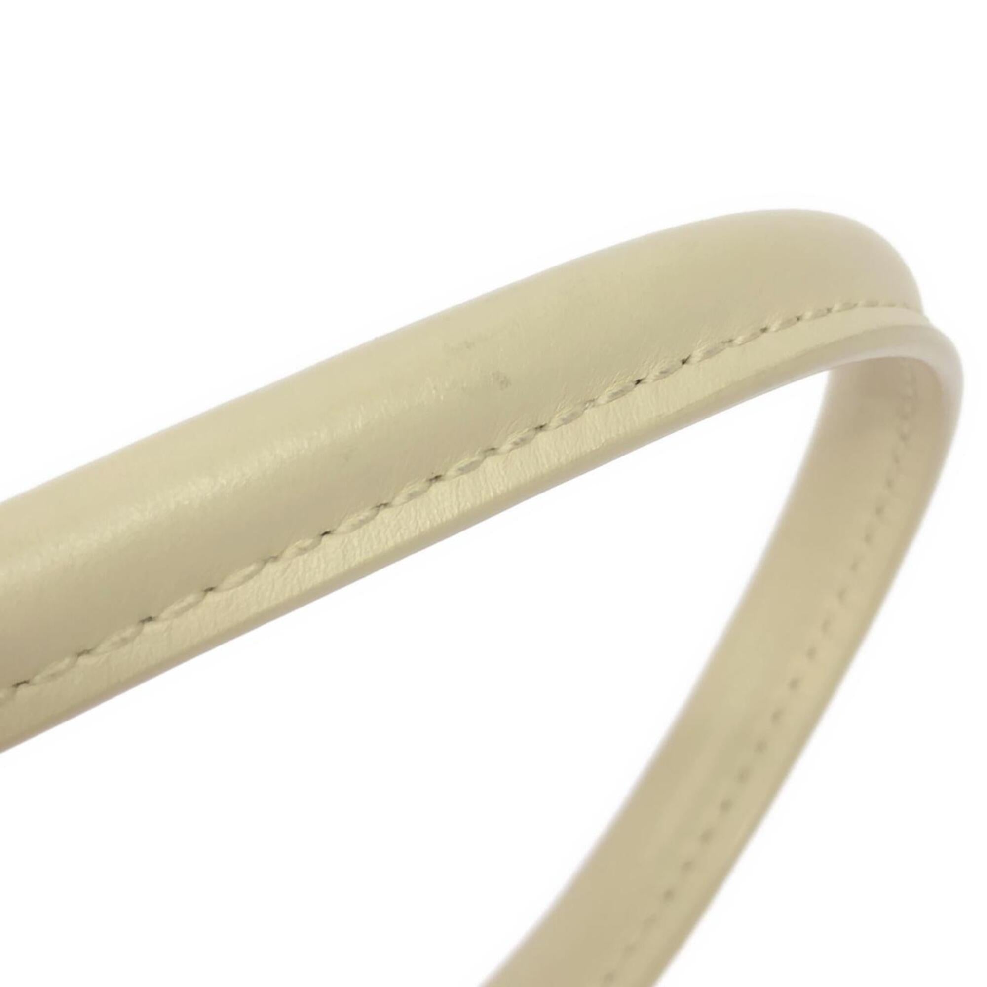 Louis Vuitton Ivory White Leather Shoulder Bag (Pre-Owned)