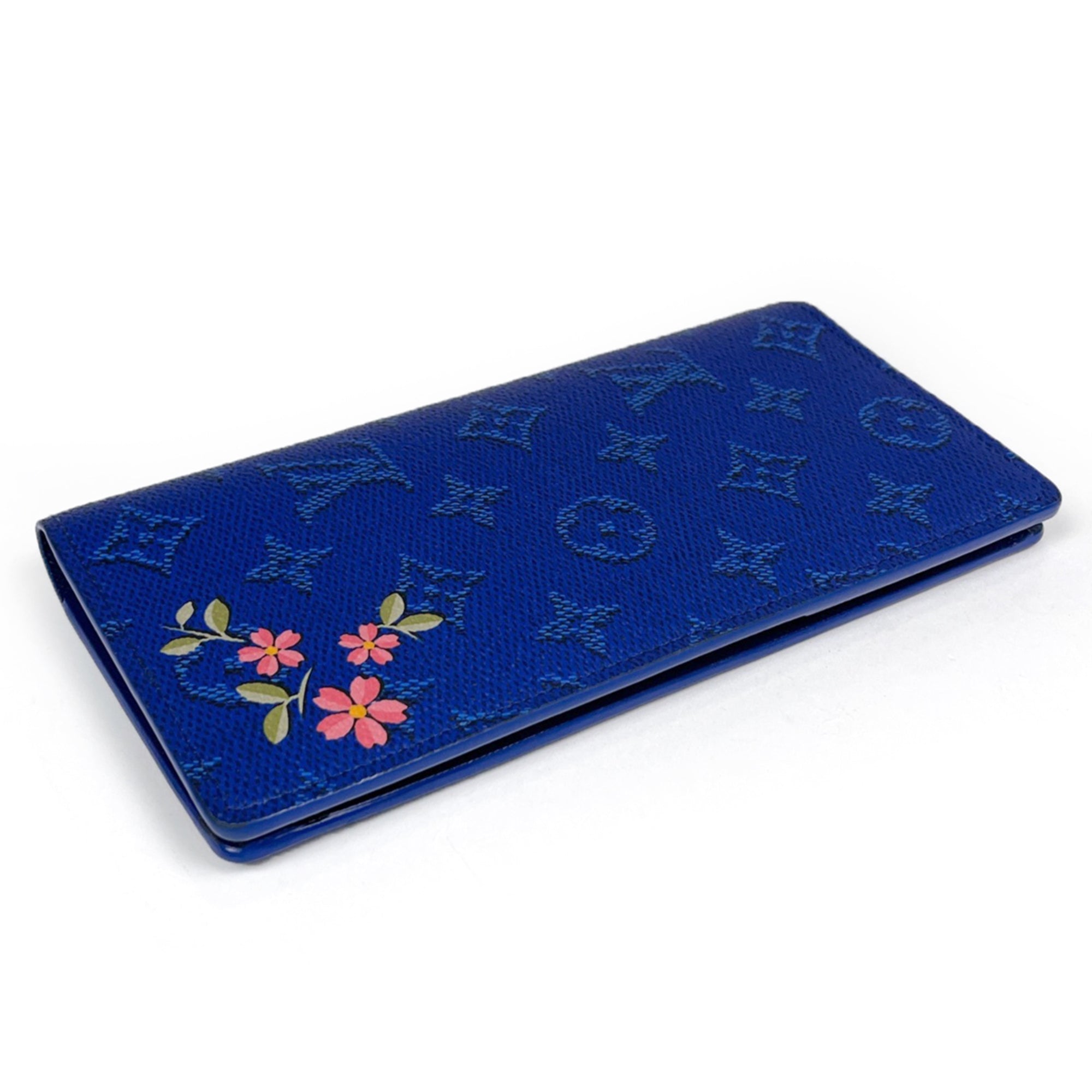 Louis Vuitton Blue Monogram Monogram Wallet (Bi-Fold) (Pre-Owned)