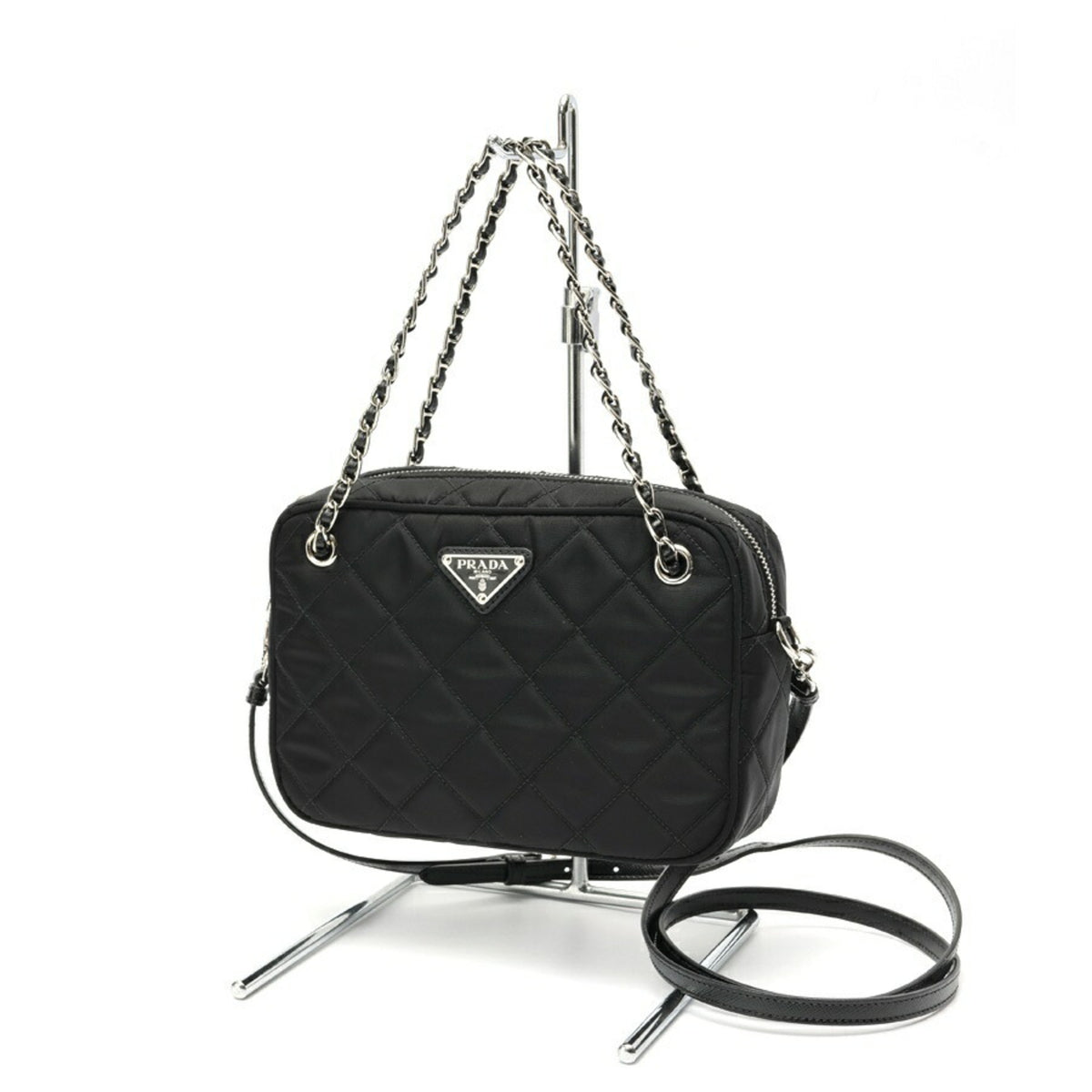 Prada Black Nylon Shoulder Bag (Pre-Owned)