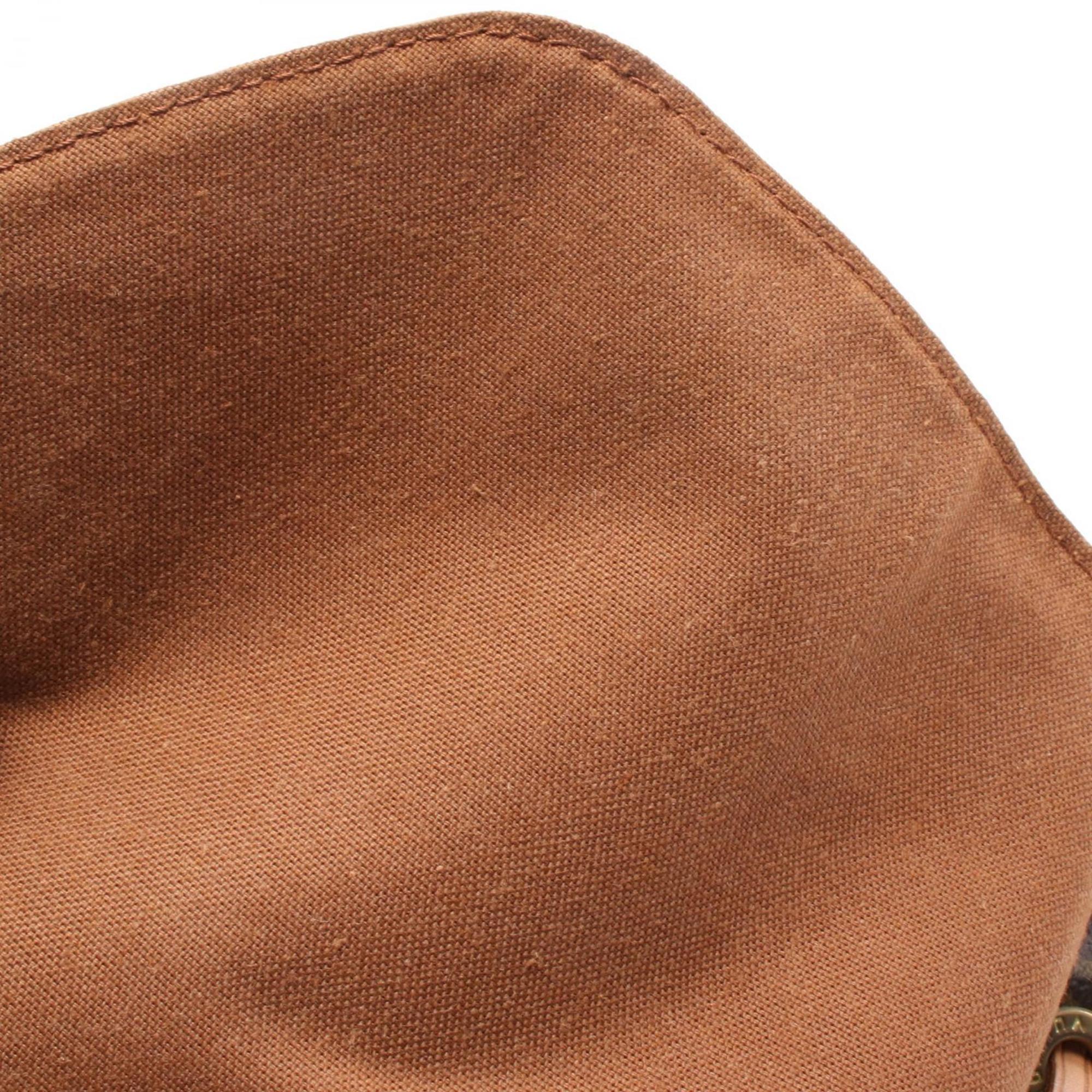 Louis Vuitton Monogram Brown Coated Canvas Leather Backpack (Pre-Owned)