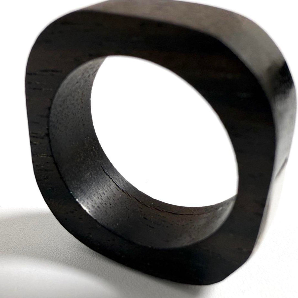 Louis Vuitton Metal Wood Band Ring (Pre-Owned)