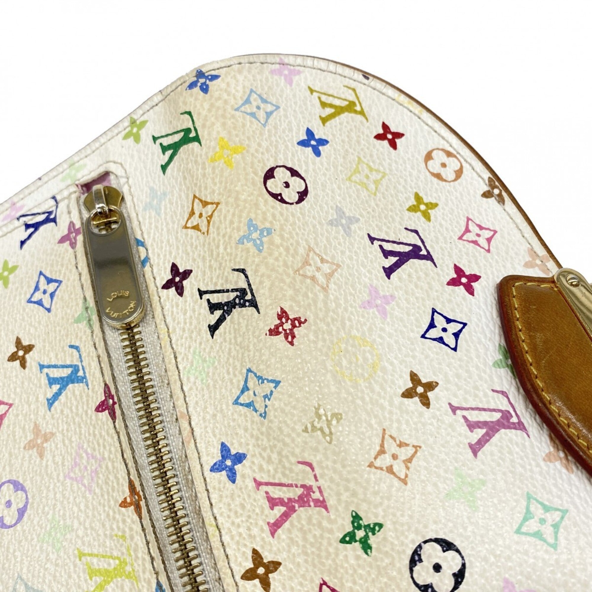 Louis Vuitton Blanc Litchi Long Wallet (Tri-Fold) (Pre-Owned)
