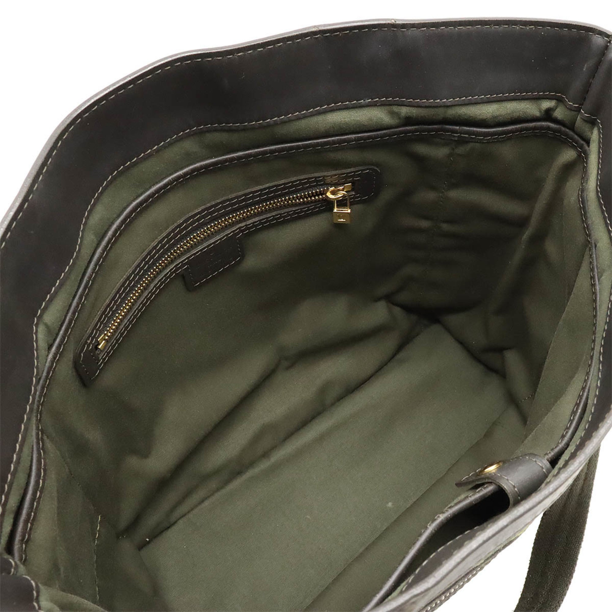 Louis Vuitton Tst Khaki Canvas Shoulder Bag Tote Bag (Pre-Owned)