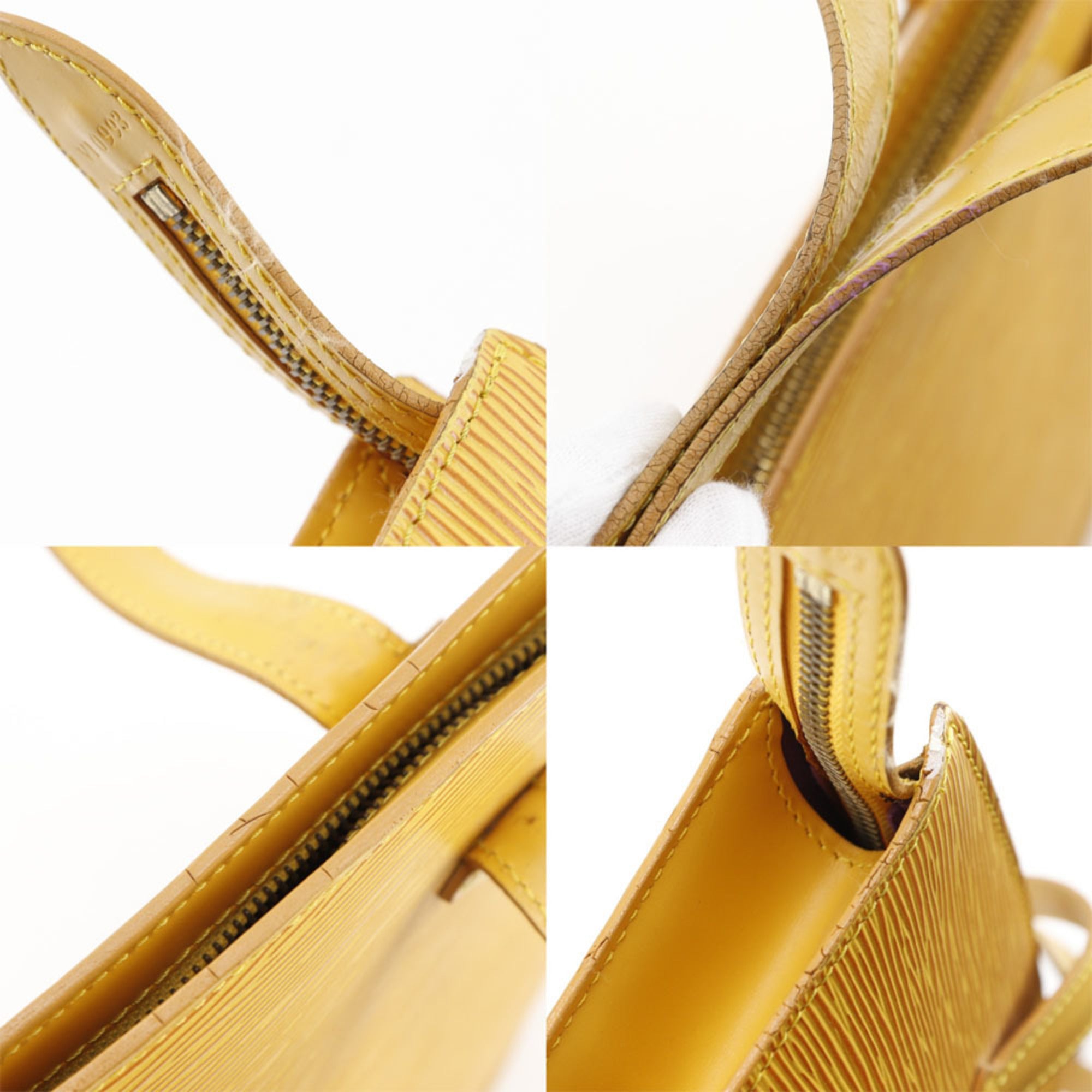 Louis Vuitton Yellow Epi Leather Handbag (Pre-Owned)