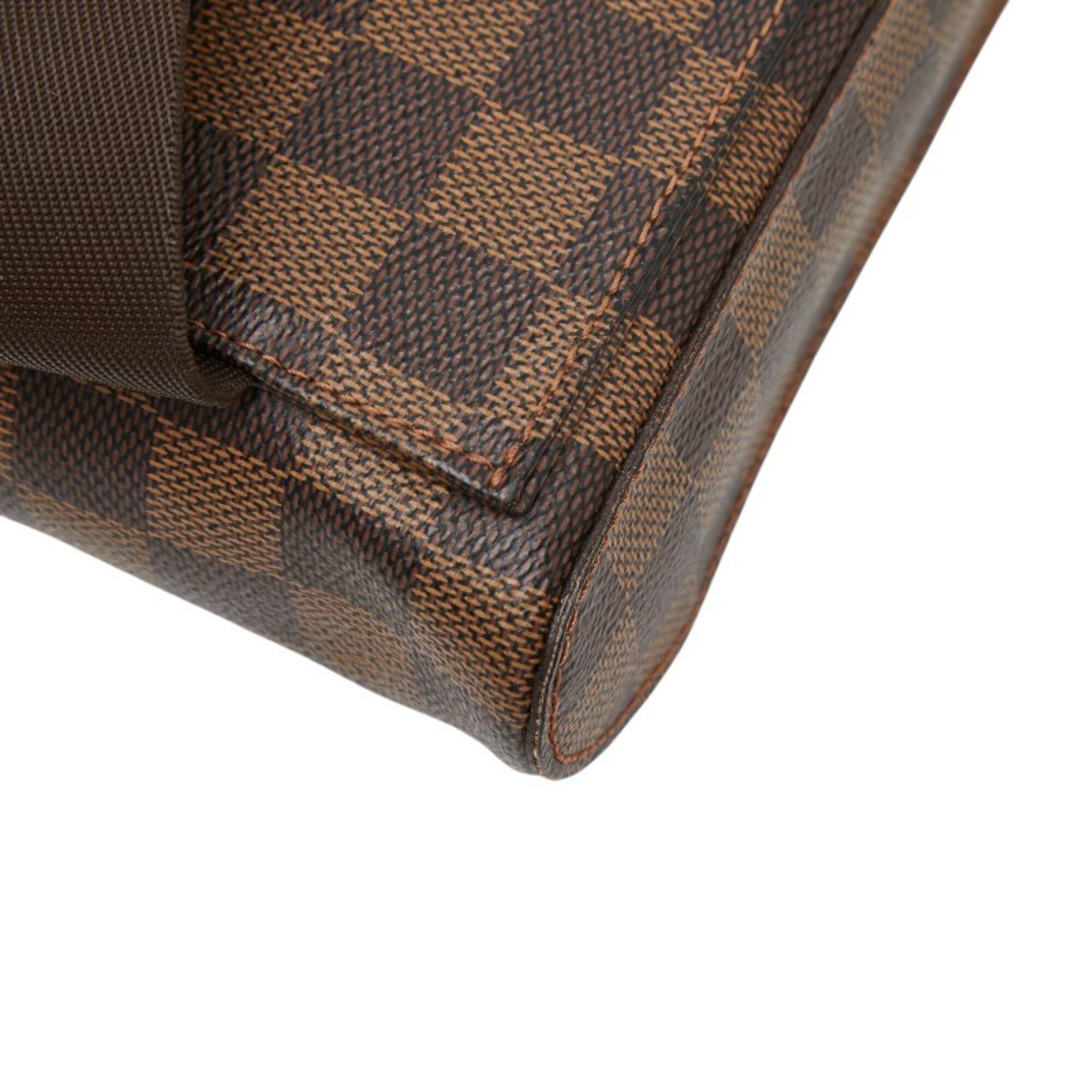 Louis Vuitton Damier Brown Pvc Leather Shoulder Bag Sling Bag (Pre-Owned)