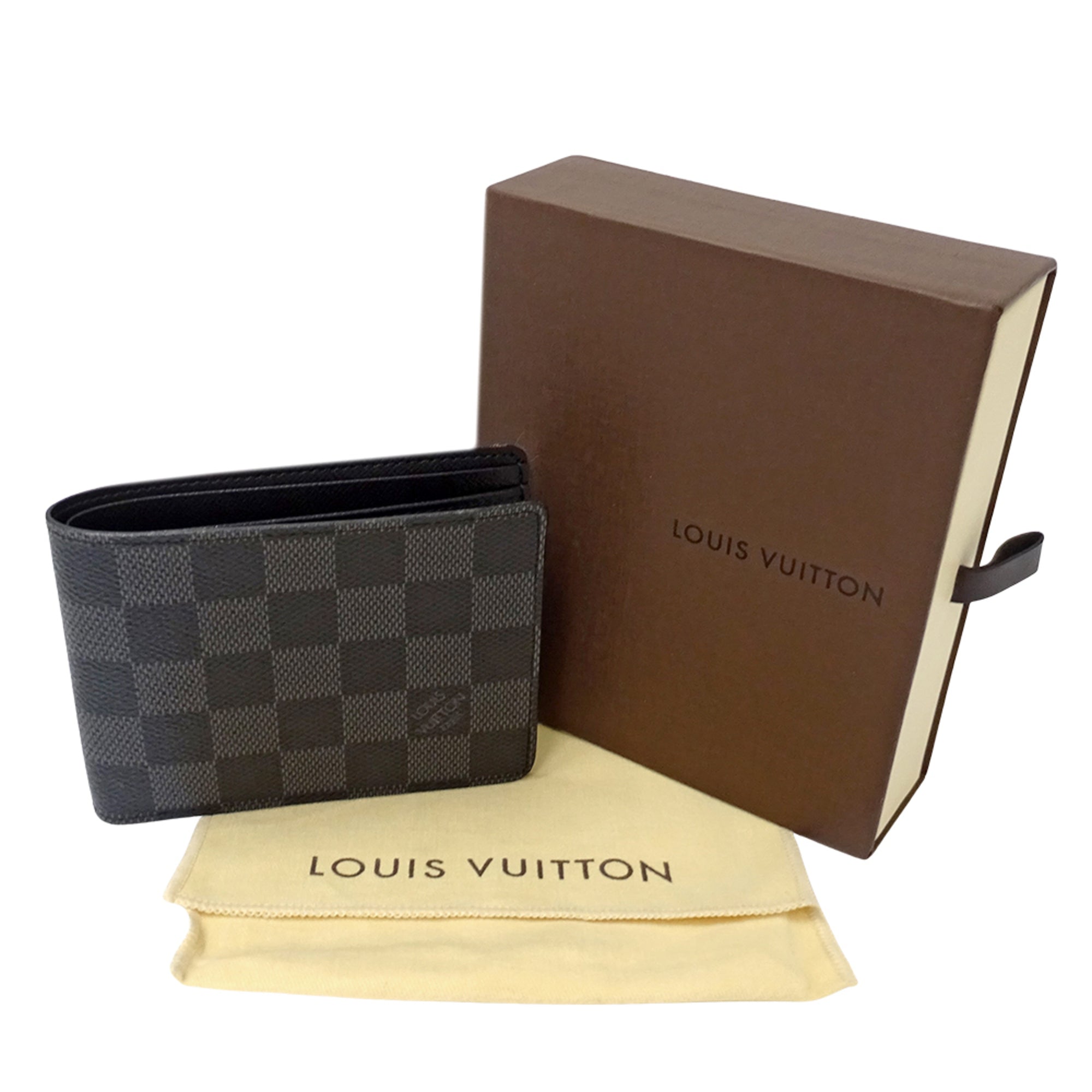 Louis Vuitton Black Damier Graphite Wallet (Bi-Fold) (Pre-Owned)