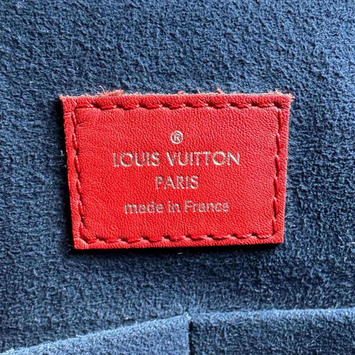 Louis Vuitton Black Navy Red Color Epi Leather Handbag Shoulder Bag (Pre-Owned)