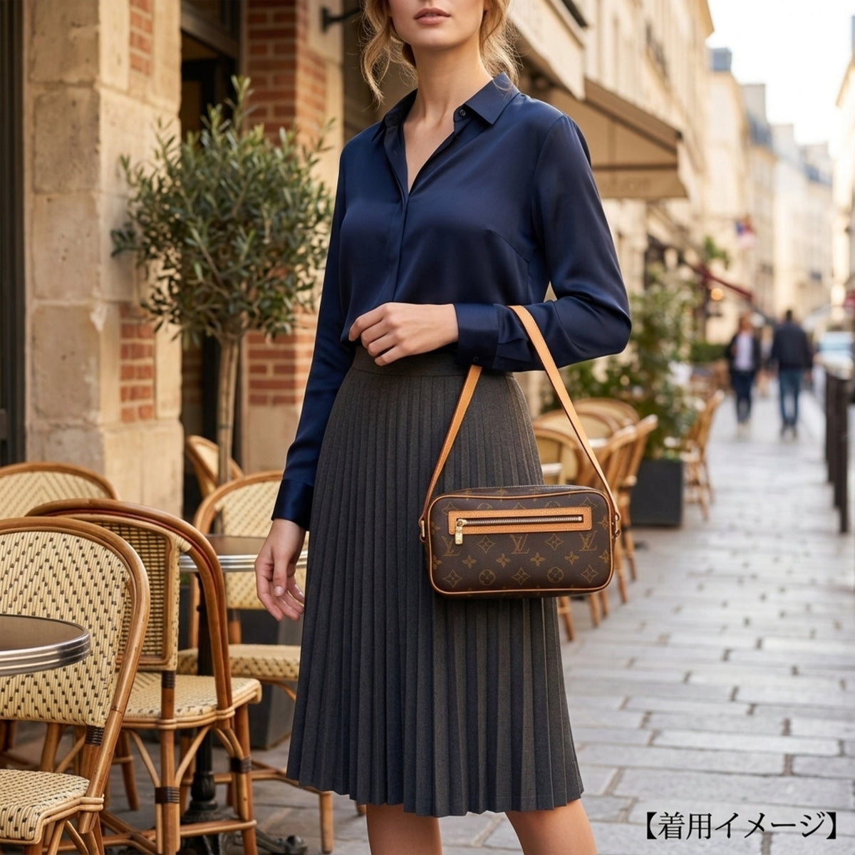 Louis Vuitton Monogram Brown Galle Monogram Monogram Pochette Shoulder Bag (Pre-Owned)