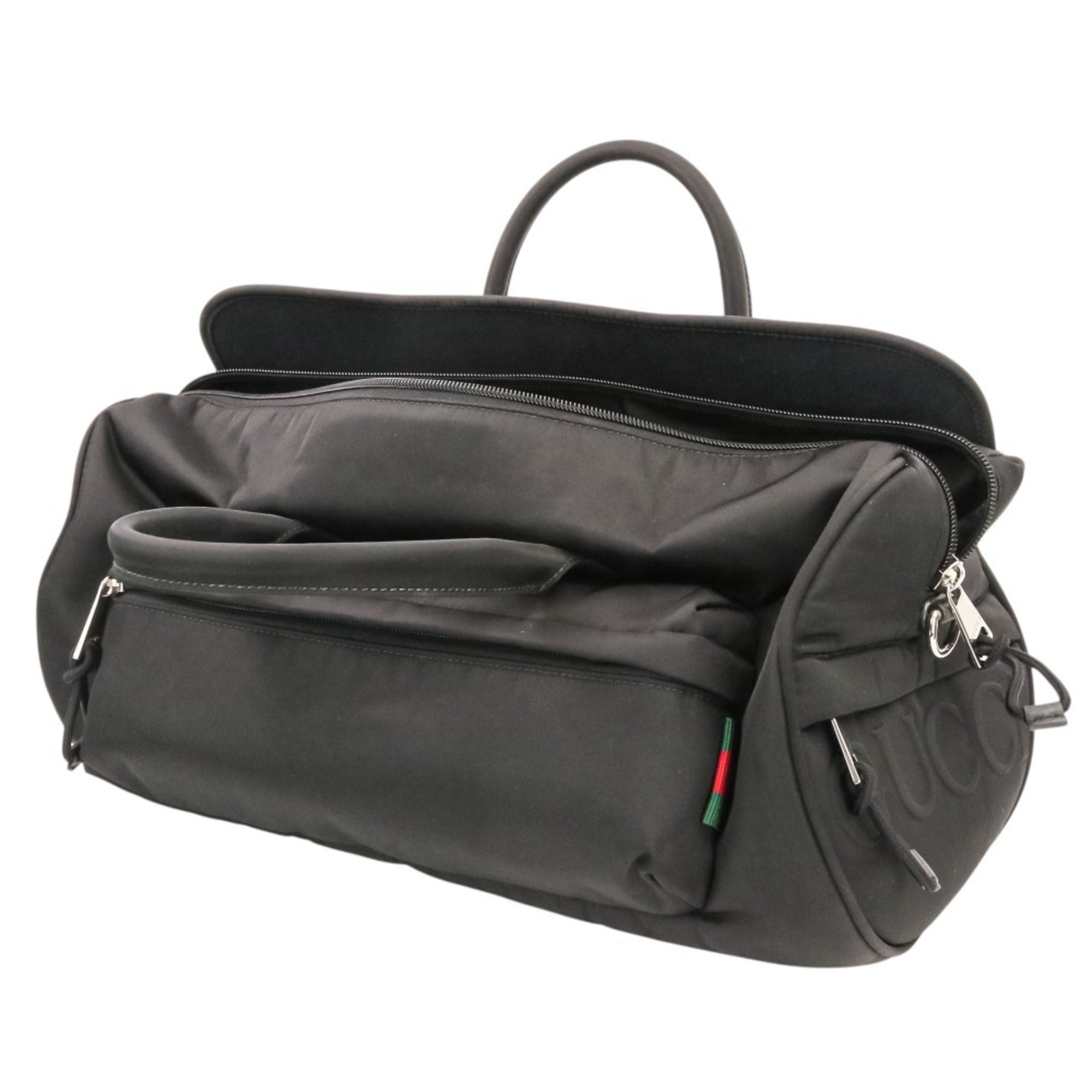 Gucci Black Nylon Boston Bag (Pre-Owned)
