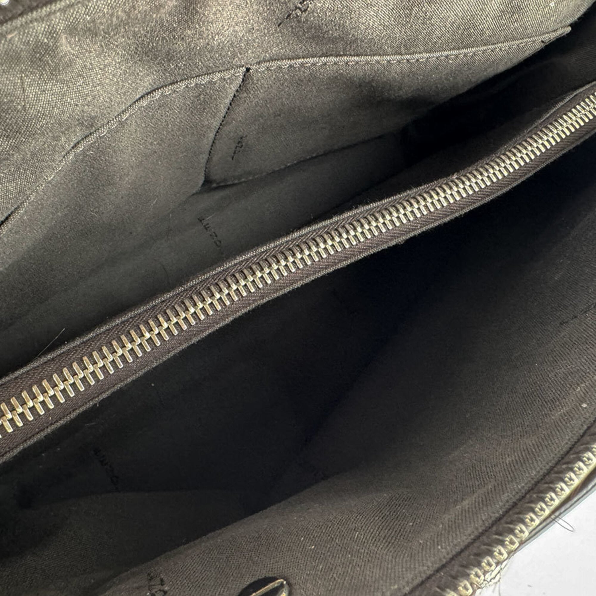 Fendi Brown Leather Handbag Shoulder Bag (Pre-Owned)