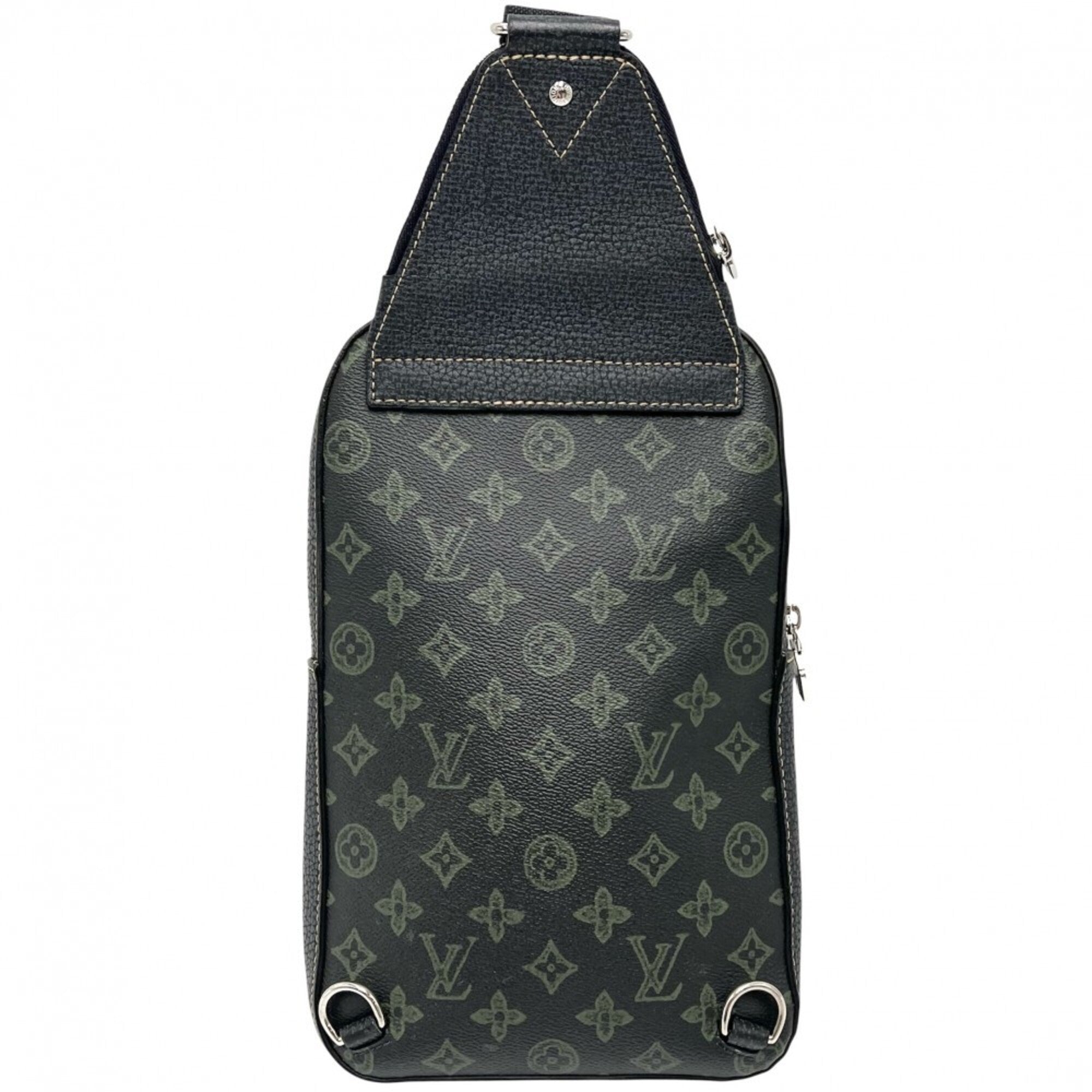 Louis Vuitton Monogram Black Green Monogram Shoulder Bag Sling Bag (Pre-Owned)