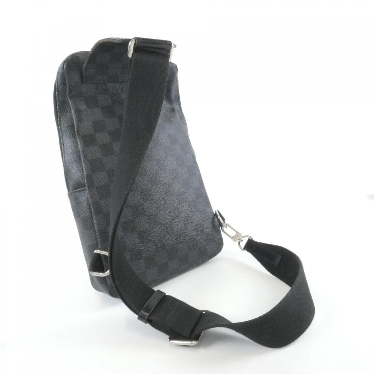 Louis Vuitton Gray Coated Canvas Shoulder Bag (Pre-Owned)