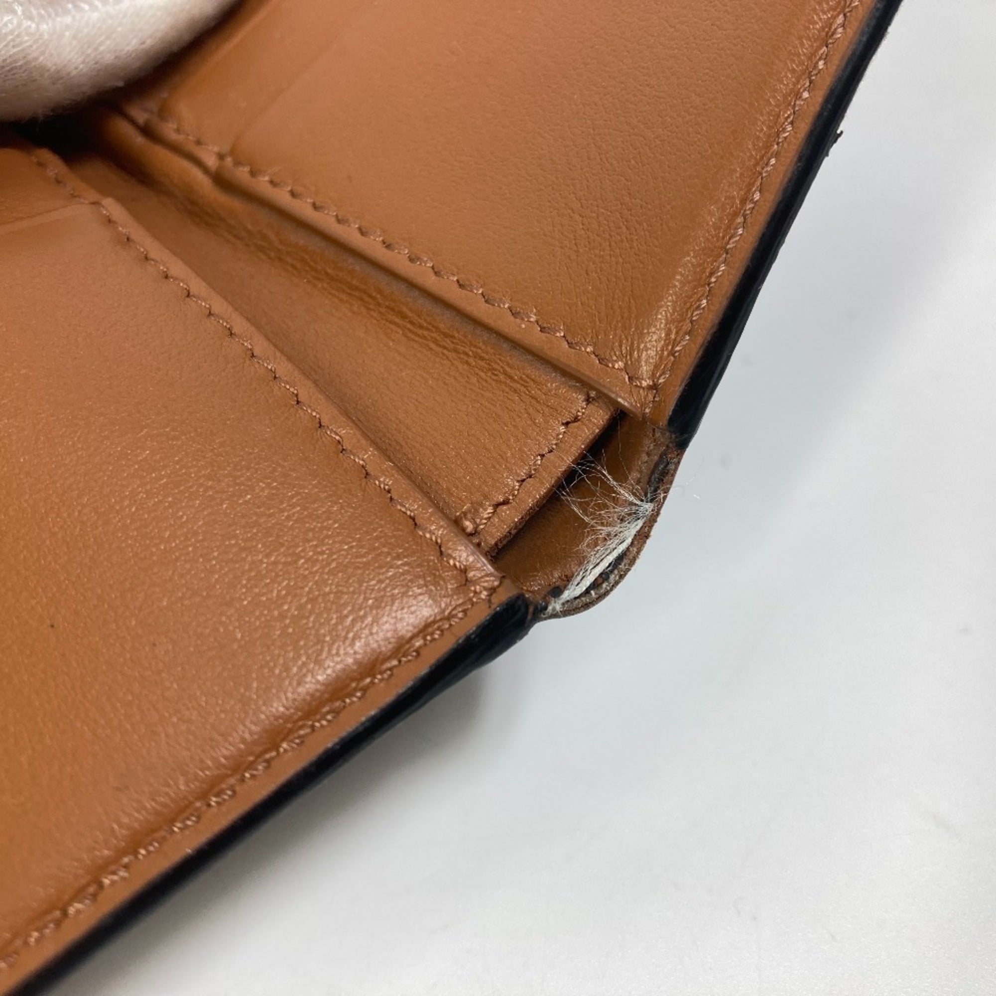 Celine Brown Dark Brown Leather Wallet (Bi-Fold) (Pre-Owned)