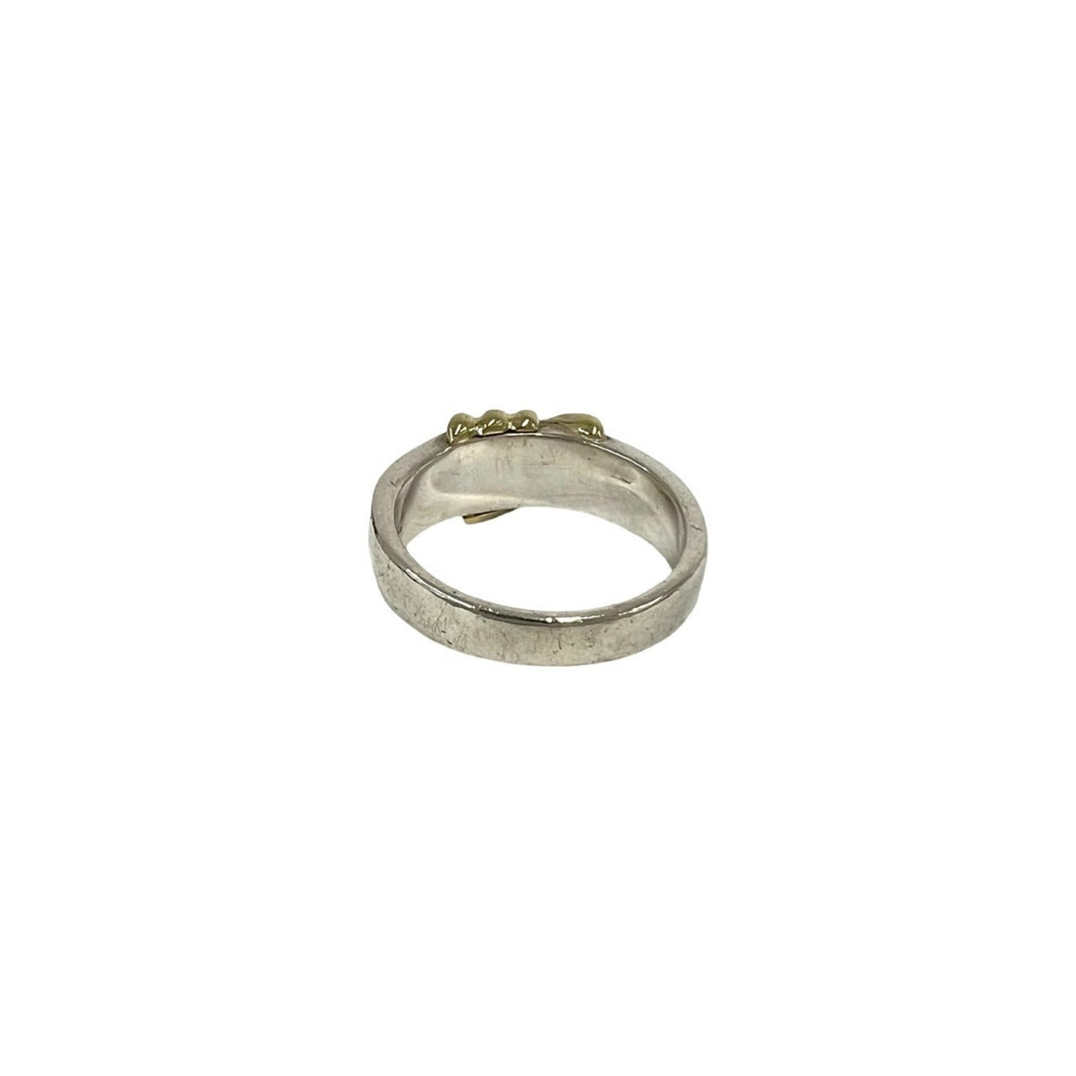 Tiffany Gold Silver Yellow Gold (18K) Silver 925 Band Ring (Pre-Owned)