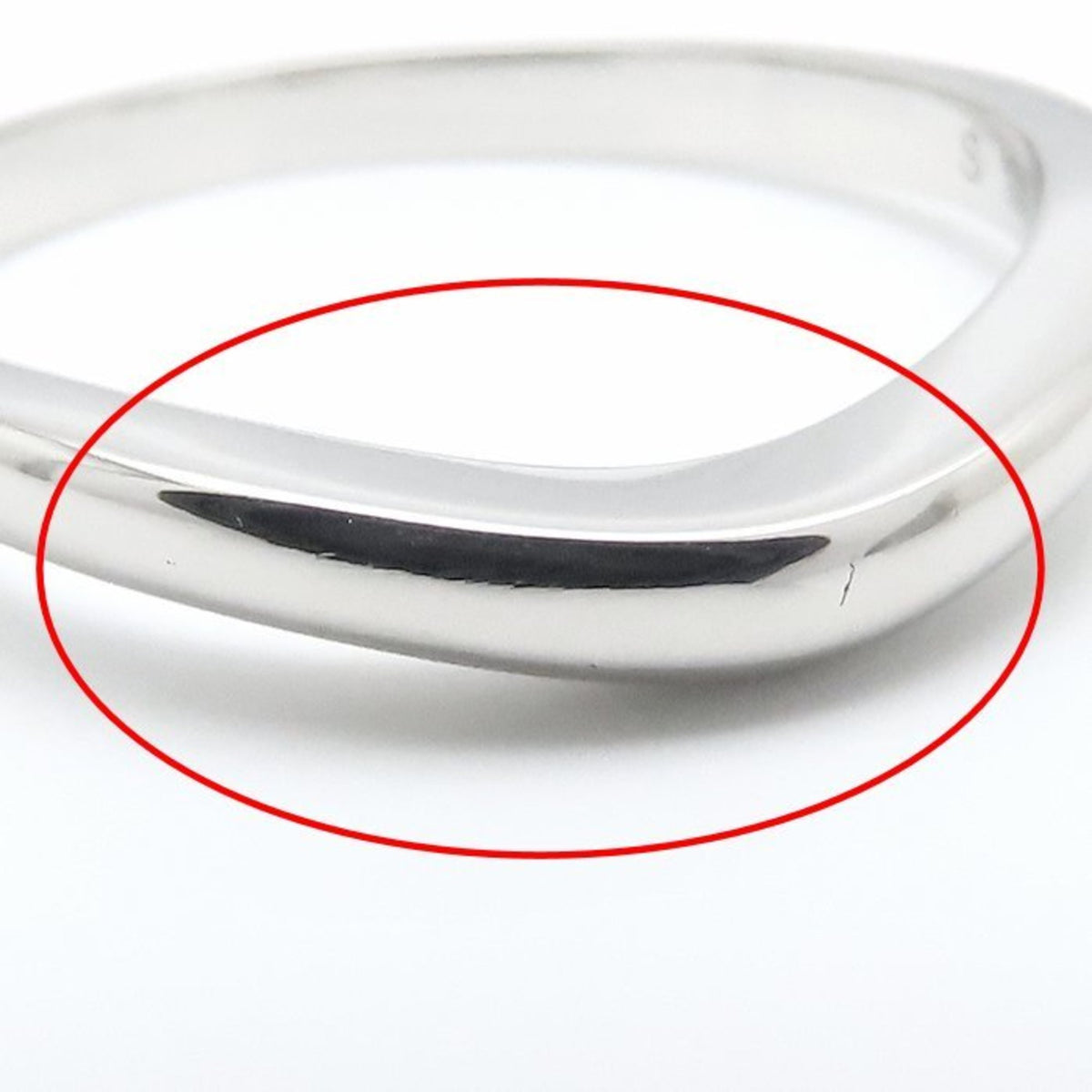 Bvlgari Platinum Platinum 950 Band Ring (Pre-Owned)