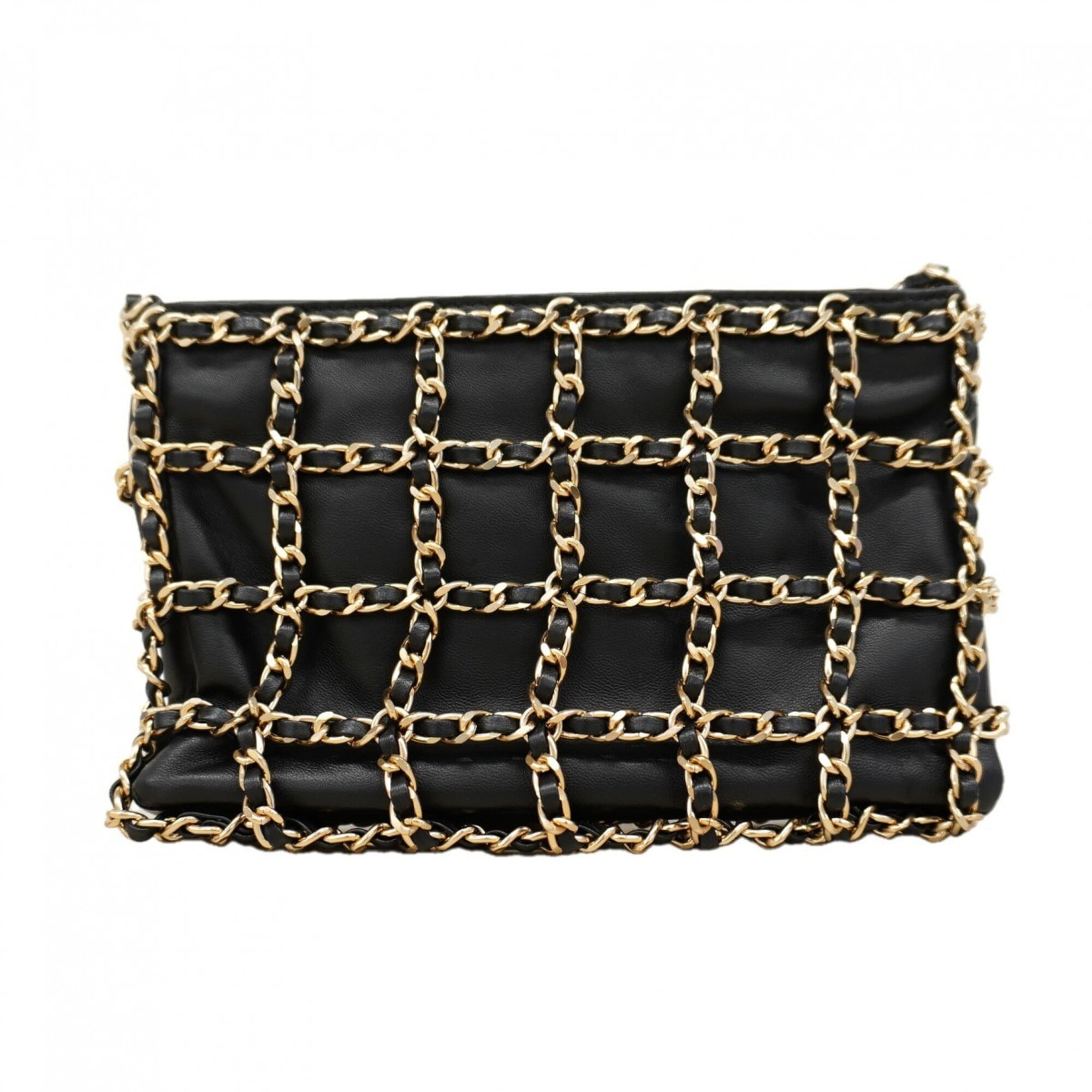 Chanel Black Leather Shoulder Bag (Pre-Owned)