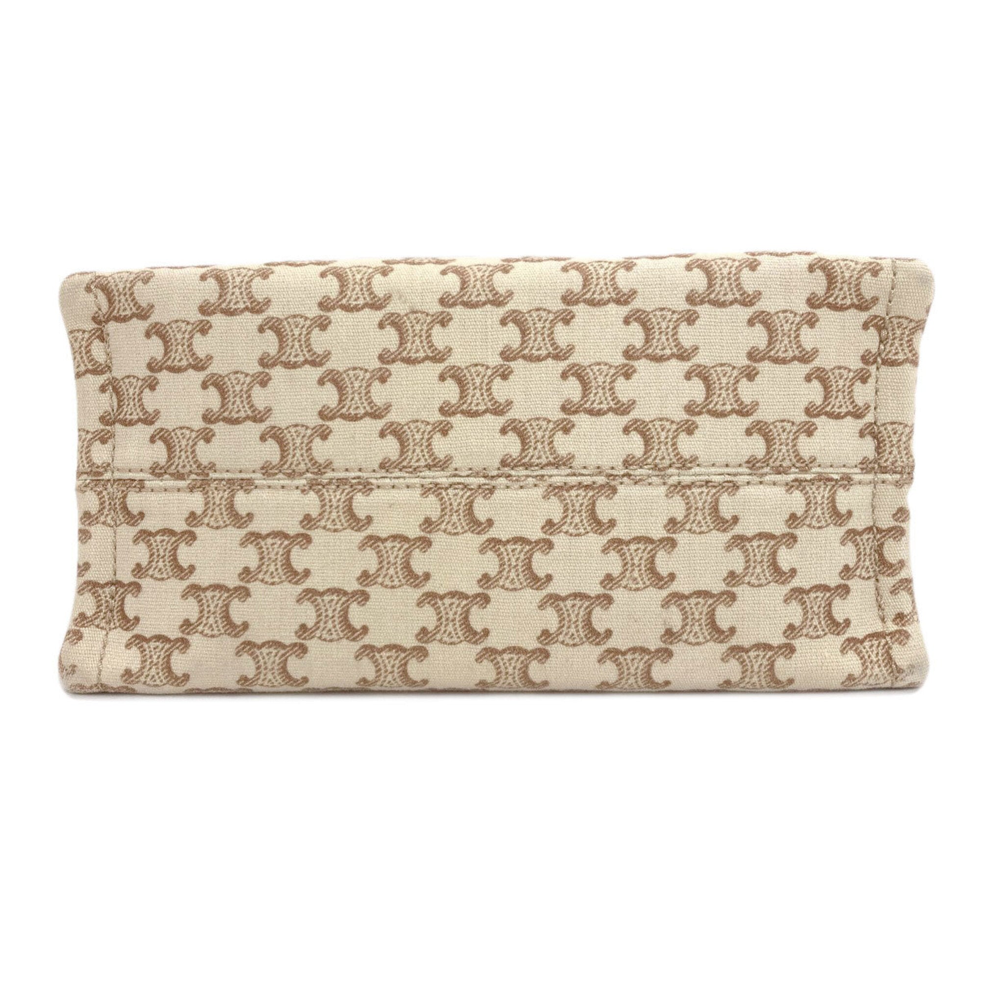 Celine Beige Canvas Handbag (Pre-Owned)