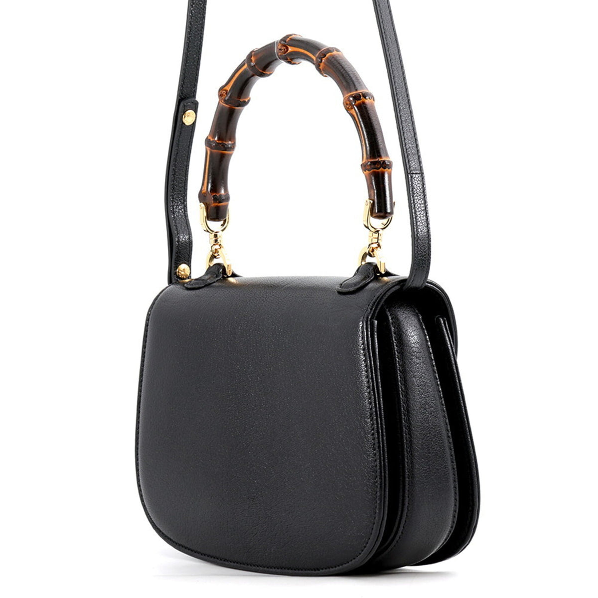 Gucci Black Leather Handbag (Pre-Owned)