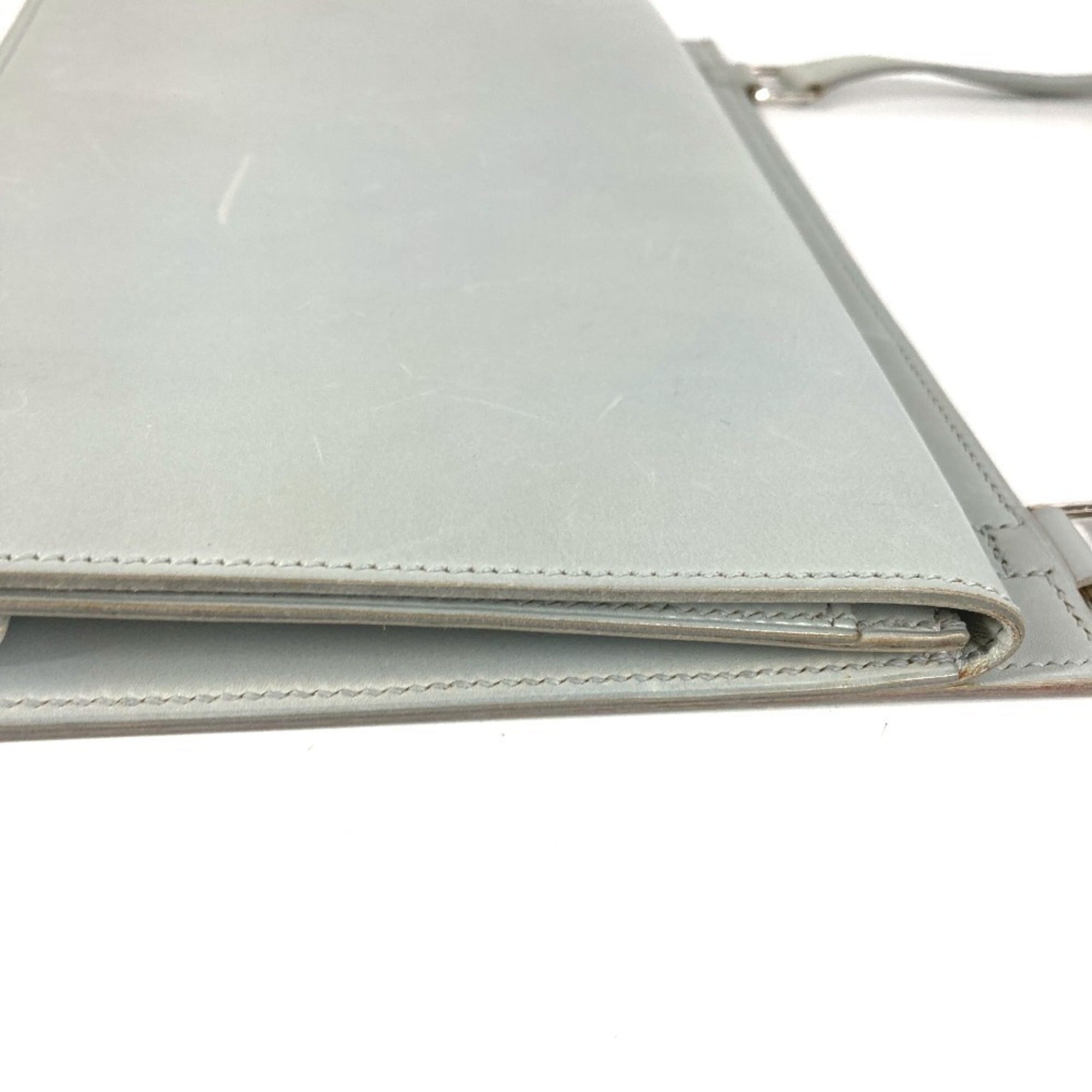 Hermes Light Blue Leather Shoulder Bag (Pre-Owned)