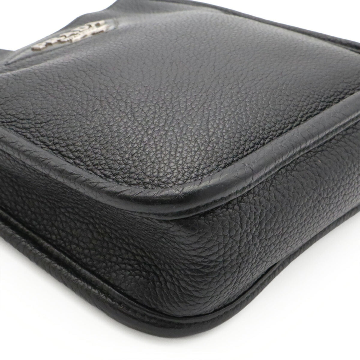 Prada Black Nero Leather Shoulder Bag (Pre-Owned)