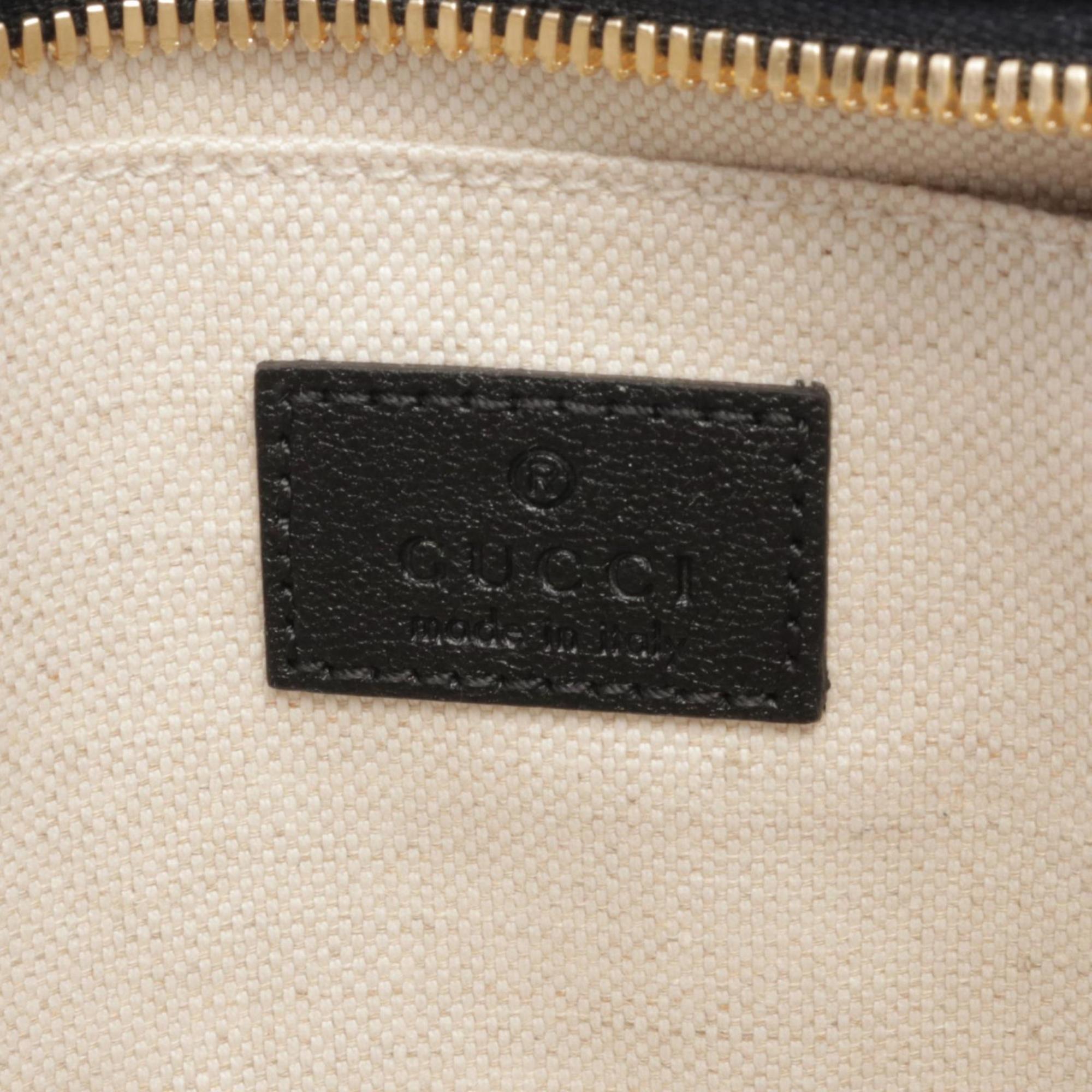 Gucci Black Leather Shoulder Bag (Pre-Owned)