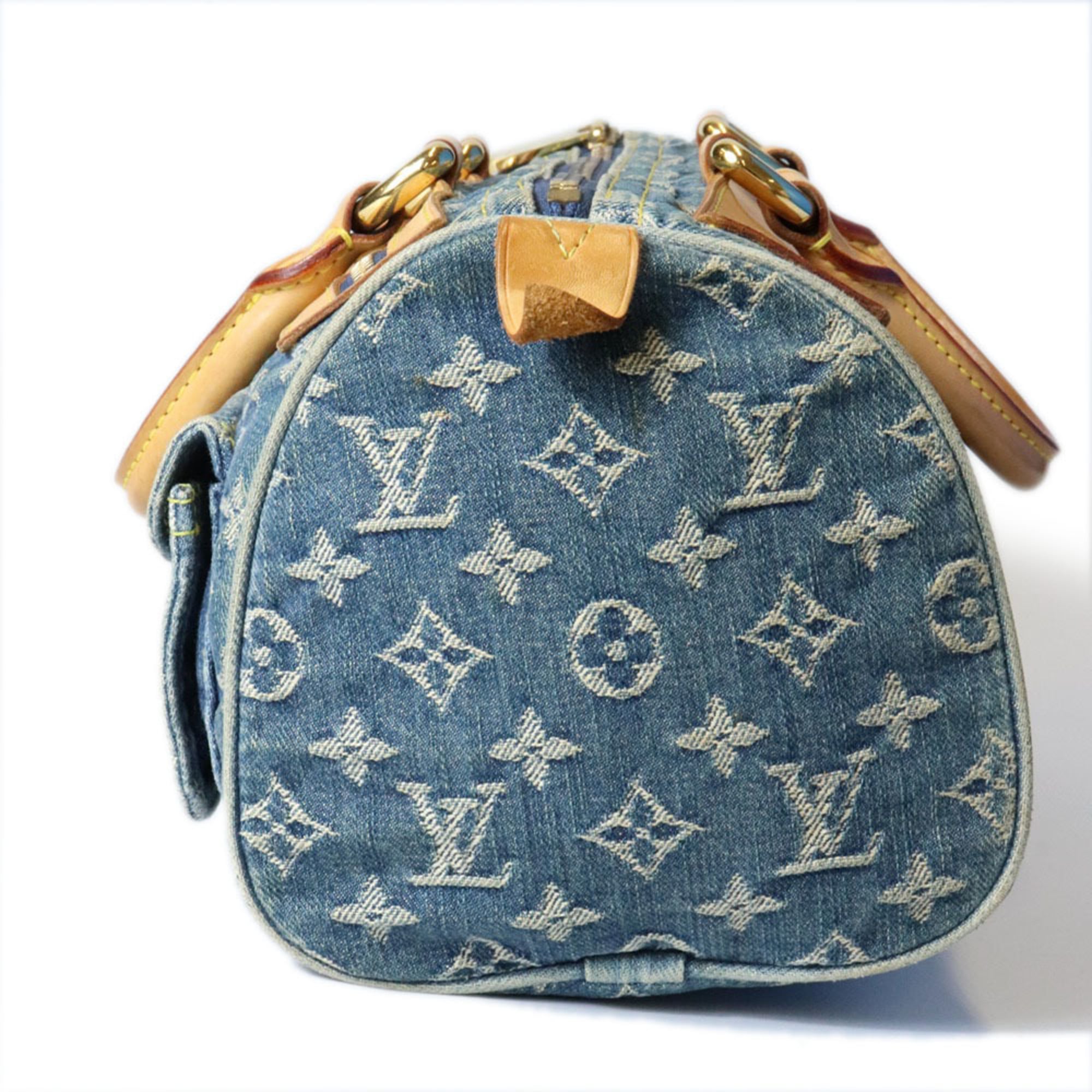 Louis Vuitton Blue Monogram Monogram Denim Handbag (Pre-Owned)