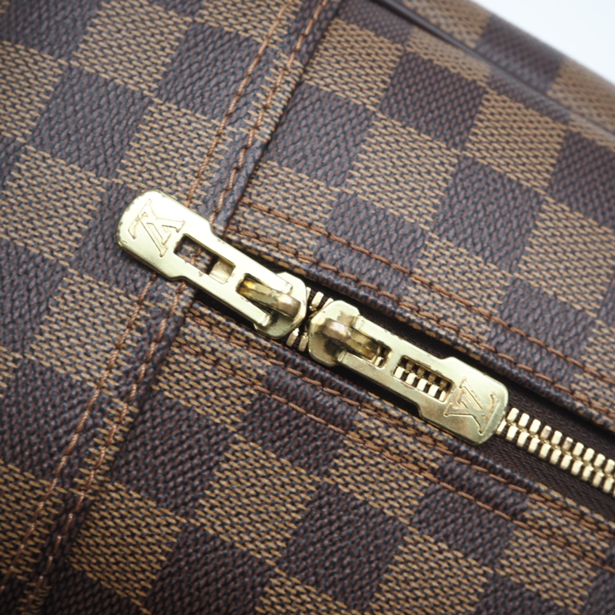 Louis Vuitton Brown Damier Canvas Ebene Coated Canvas Leather Handbag (Pre-Owned)
