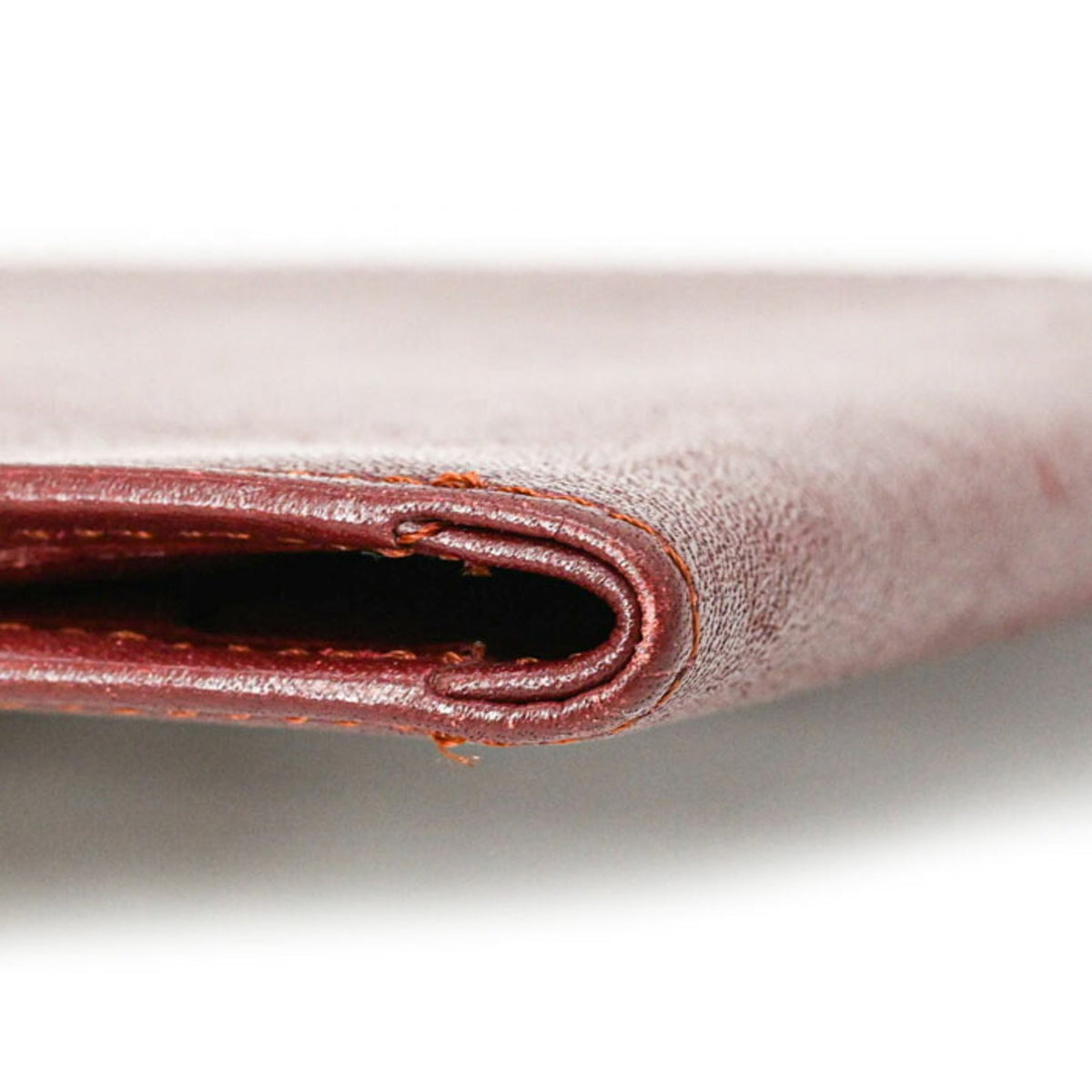 Cartier Must Bordeaux Leather Wallet (Bi-Fold) (Pre-Owned)