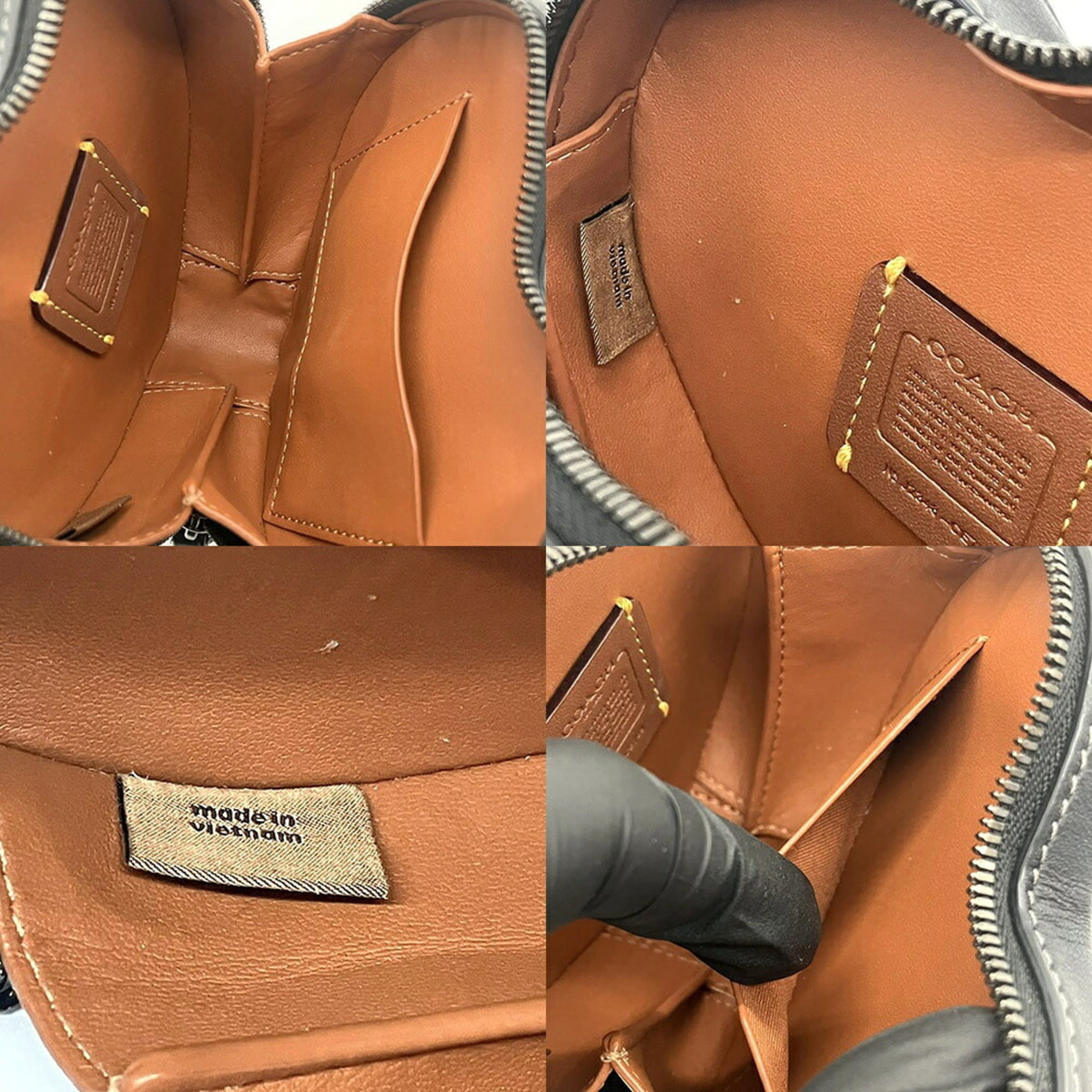 Coach Black Leather Shoulder Bag (Pre-Owned)