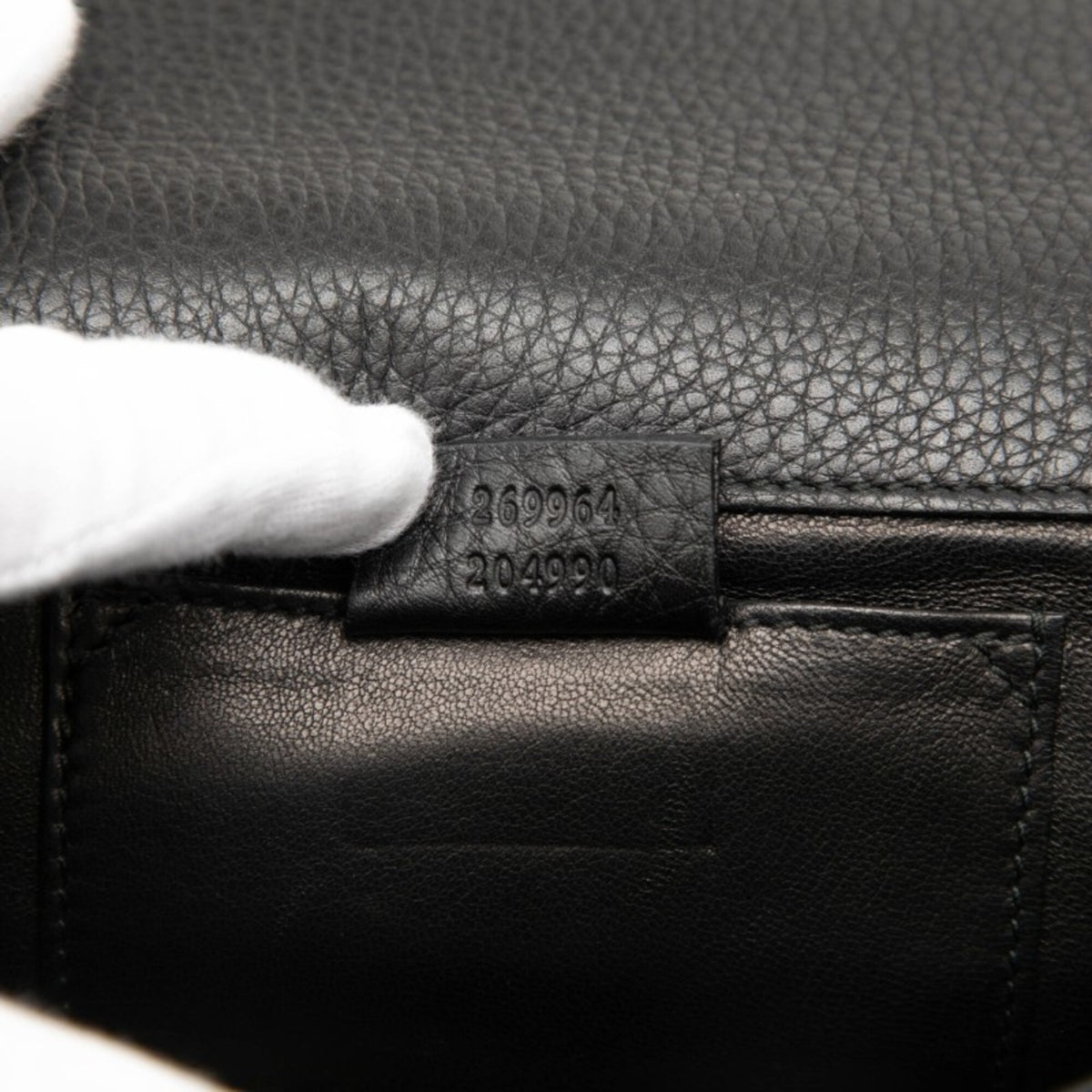 Gucci Black Leather Clutch Bag (Pre-Owned)