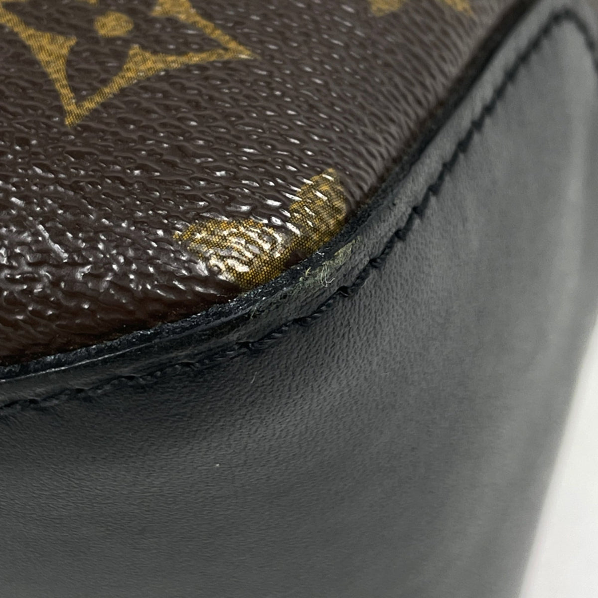 Louis Vuitton Monogram Macassar Black Brown Noir Shoulder Bag (Pre-Owned)