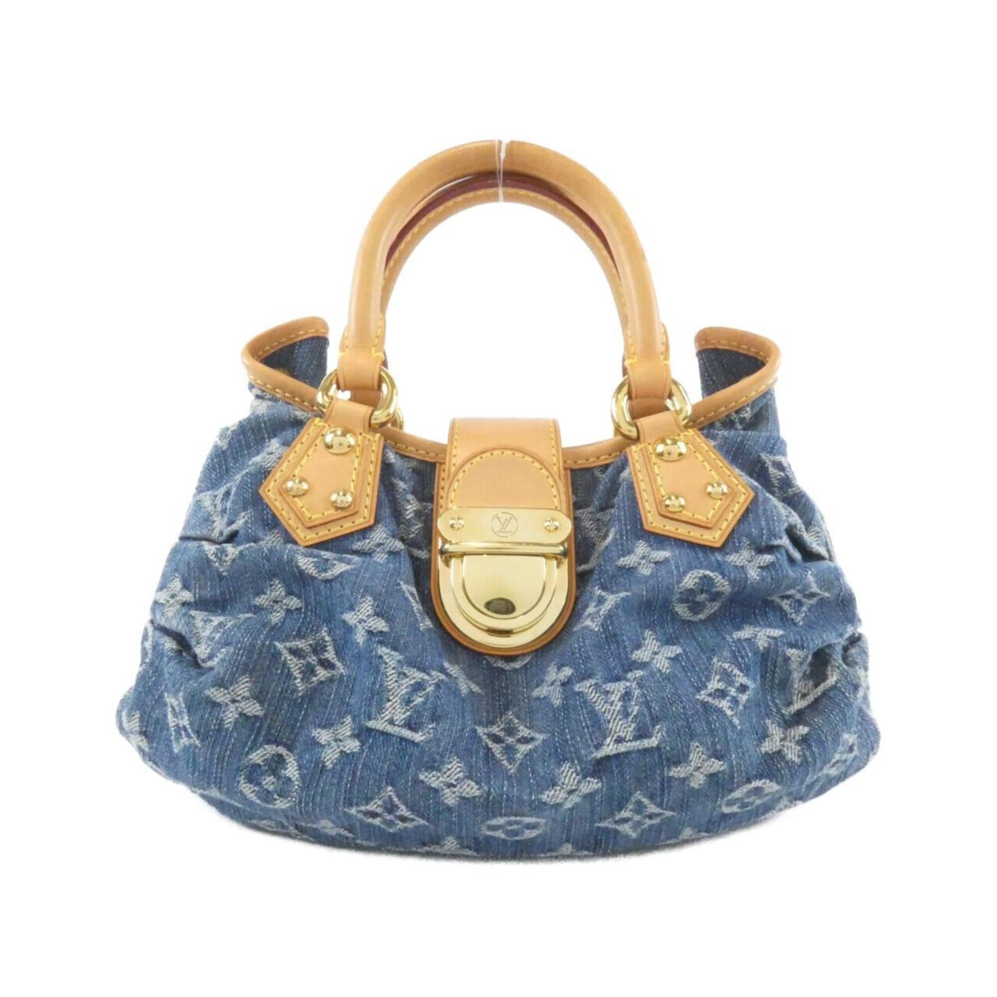Louis Vuitton Blue Denim Canvas Handbag (Pre-Owned)