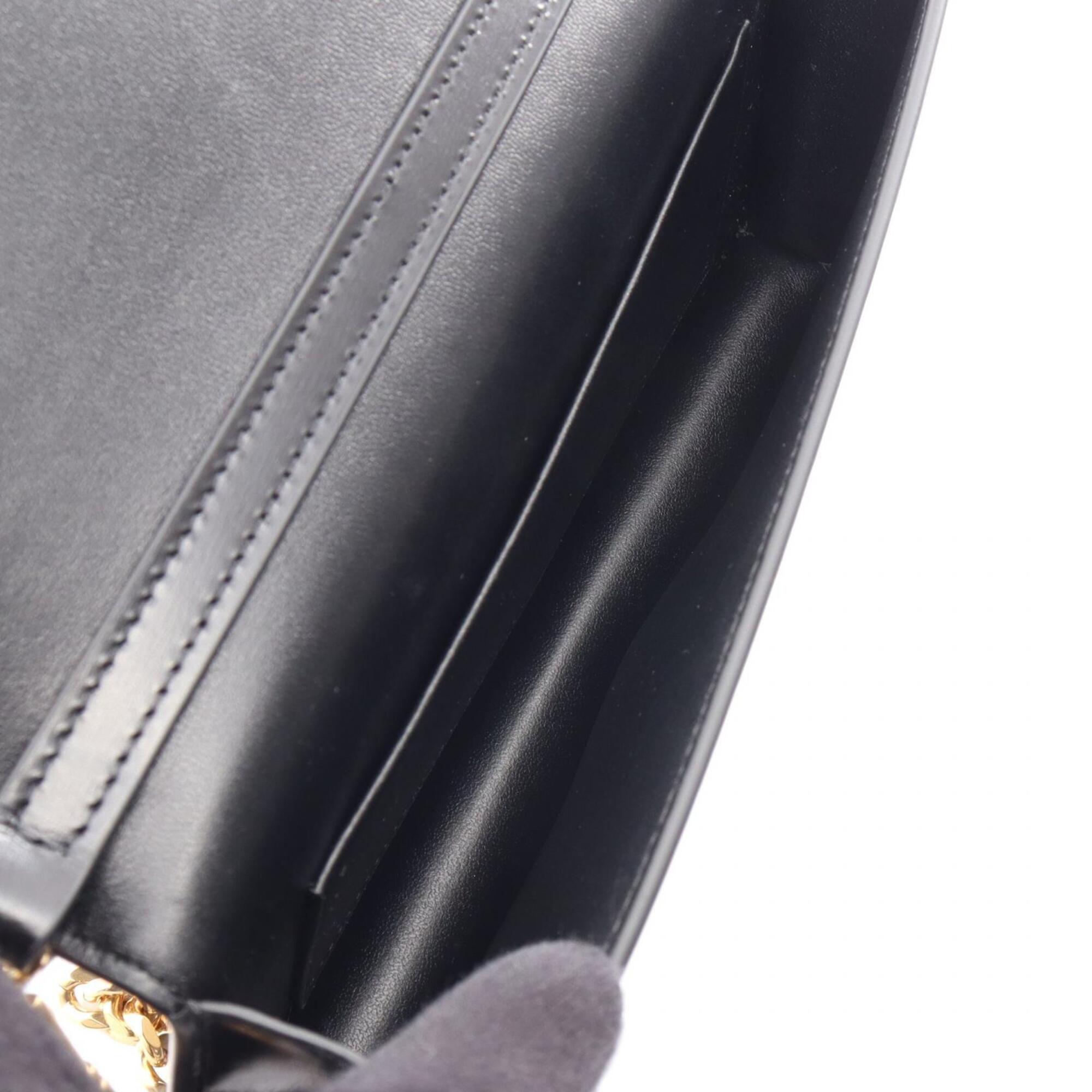 Celine Black Leather Handbag Pochette (Pre-Owned)