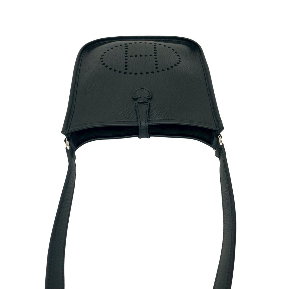 Hermes Black Epsom Leather Pochette Shoulder Bag (Pre-Owned)