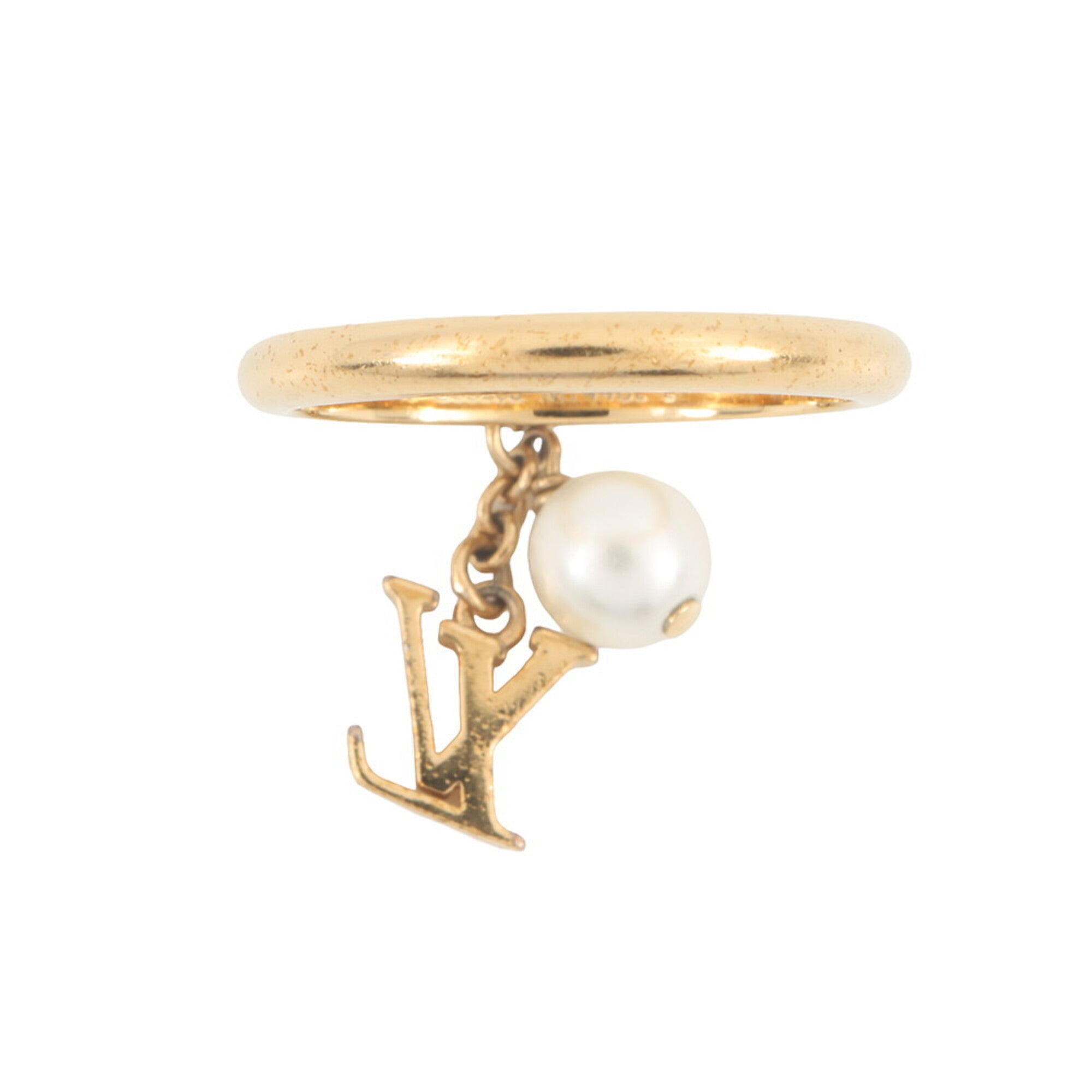 Louis Vuitton Gold Gold Plating Band Ring (Pre-Owned)