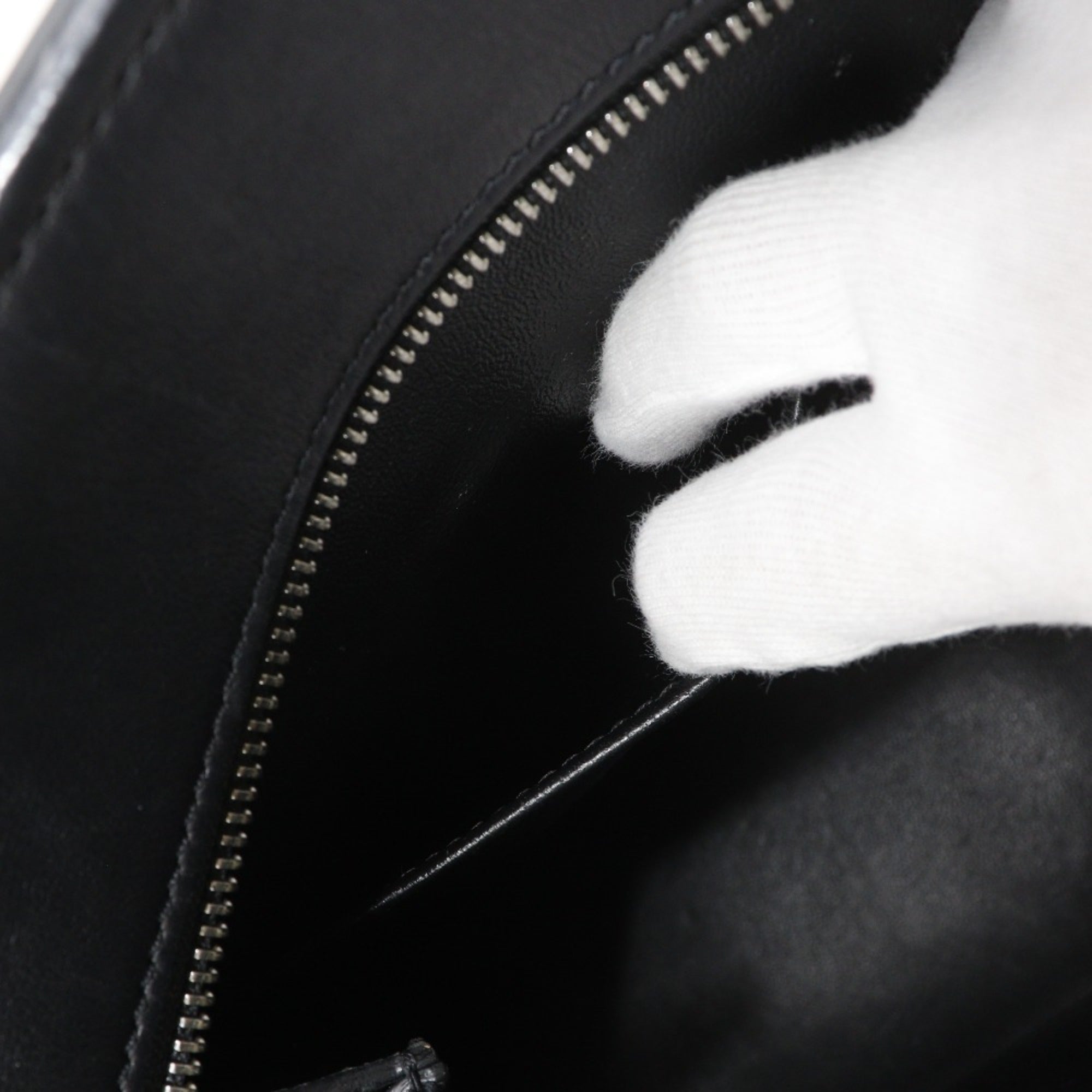 Celine Beige Black Leather Handbag Shoulder Bag (Pre-Owned)