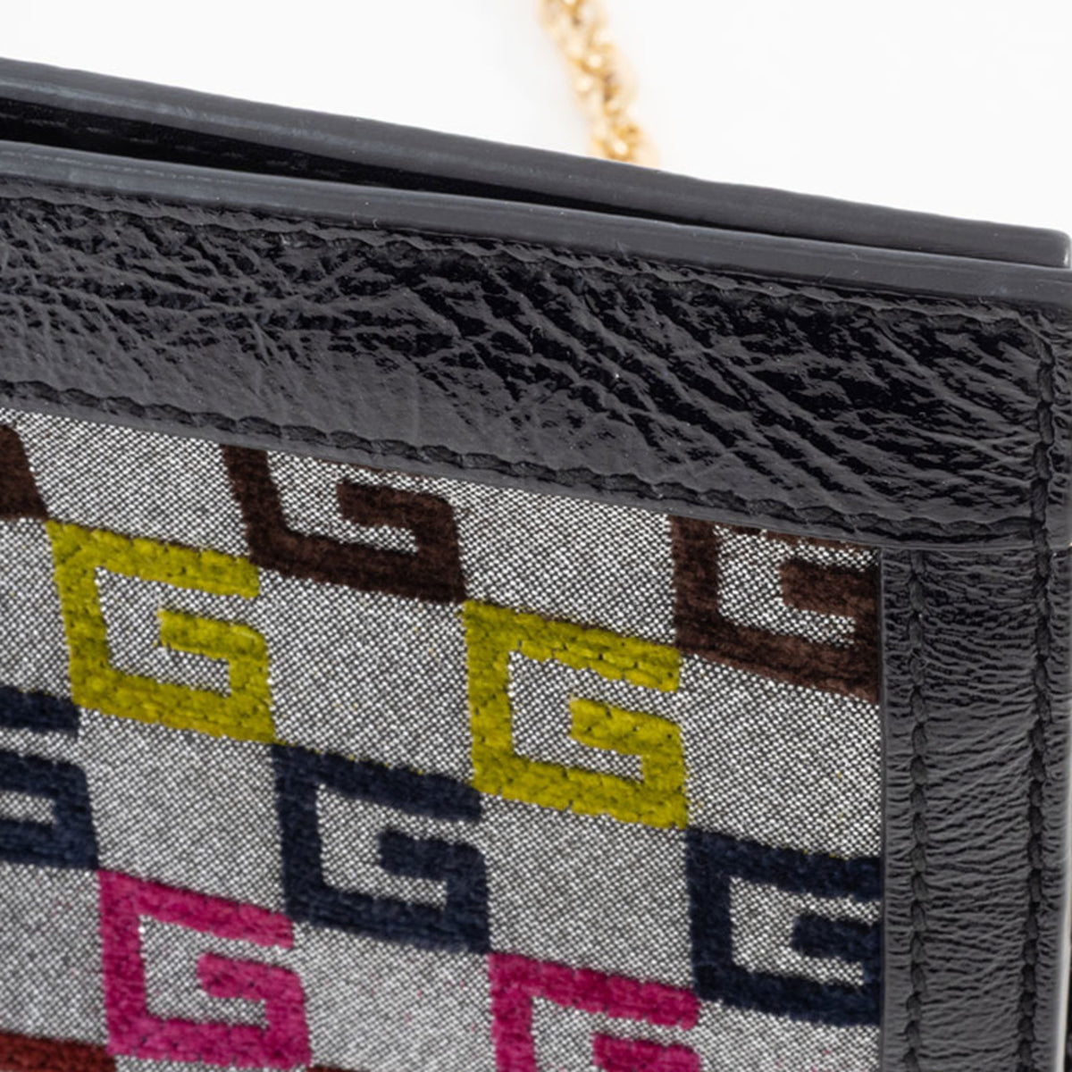 Gucci Multi-Color Canvas Leather Shoulder Bag (Pre-Owned)
