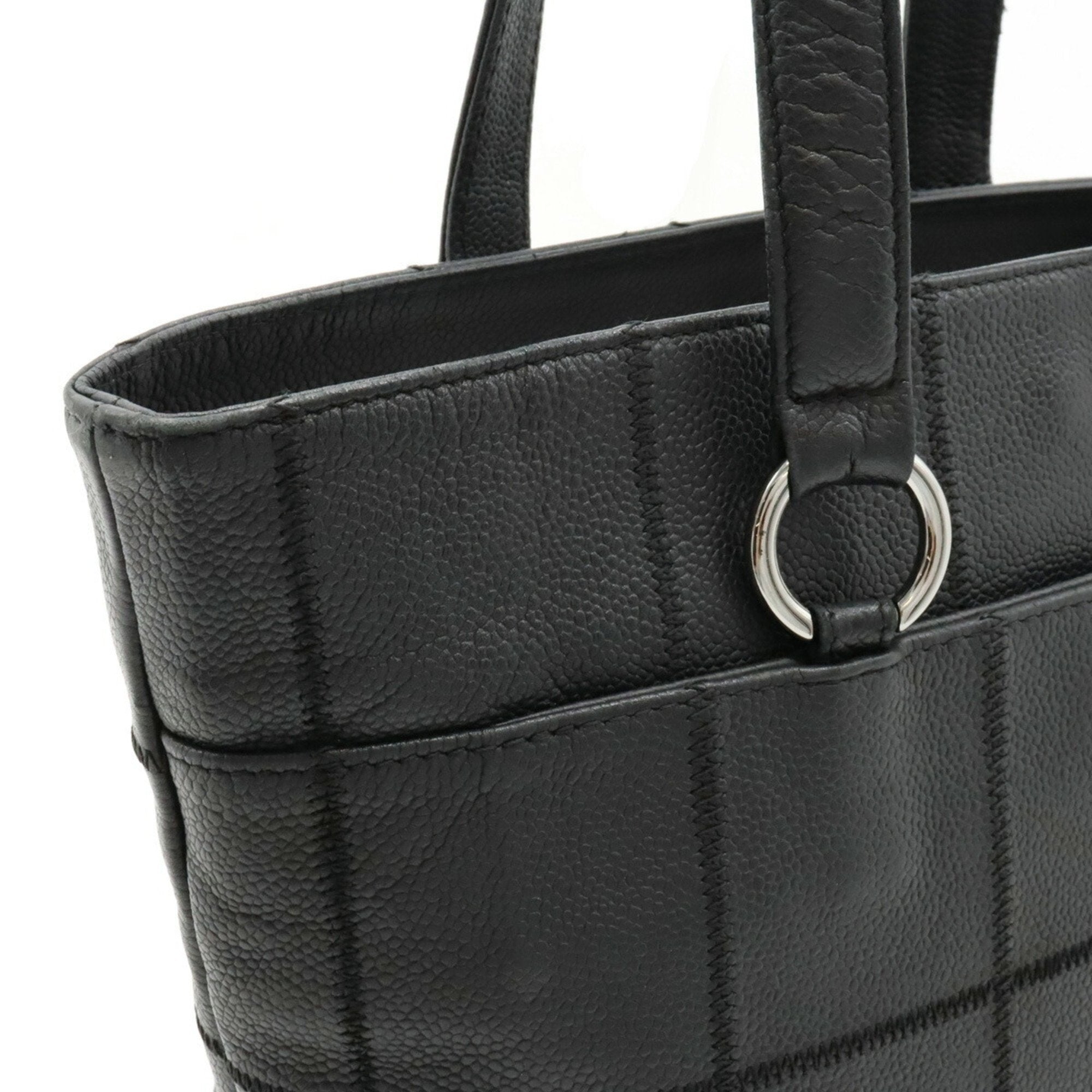 Chanel Black Leather Tote Bag (Pre-Owned)