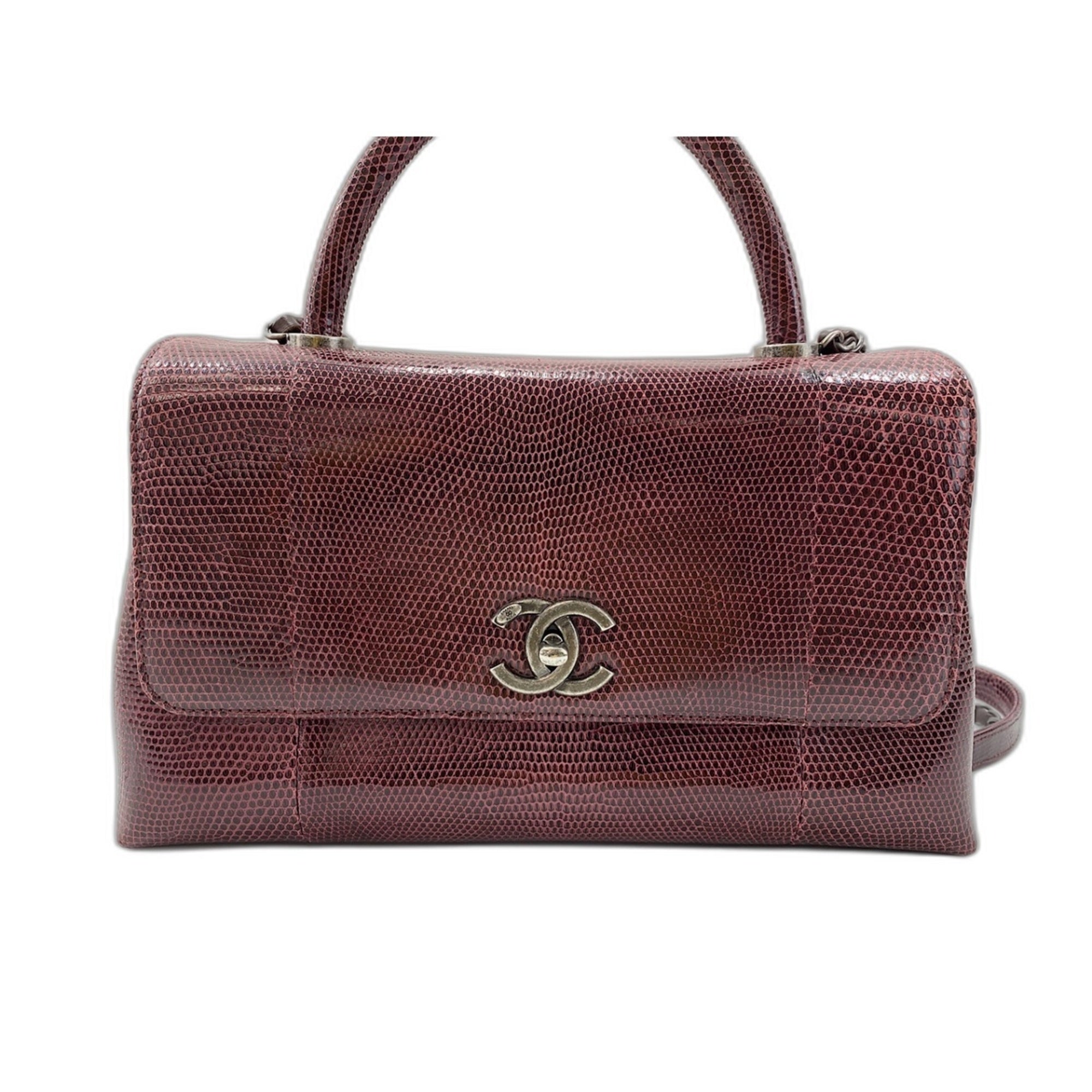 Chanel Red Color Wine Shoulder Bag (Pre-Owned)