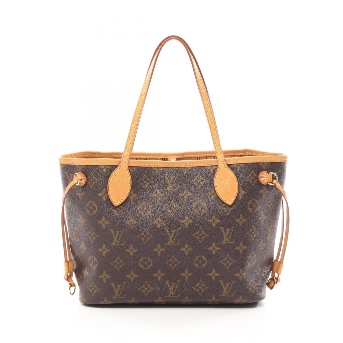 Louis Vuitton Brown Pvc Coated Canvas Leather Handbag Tote Bag (Pre-Owned)