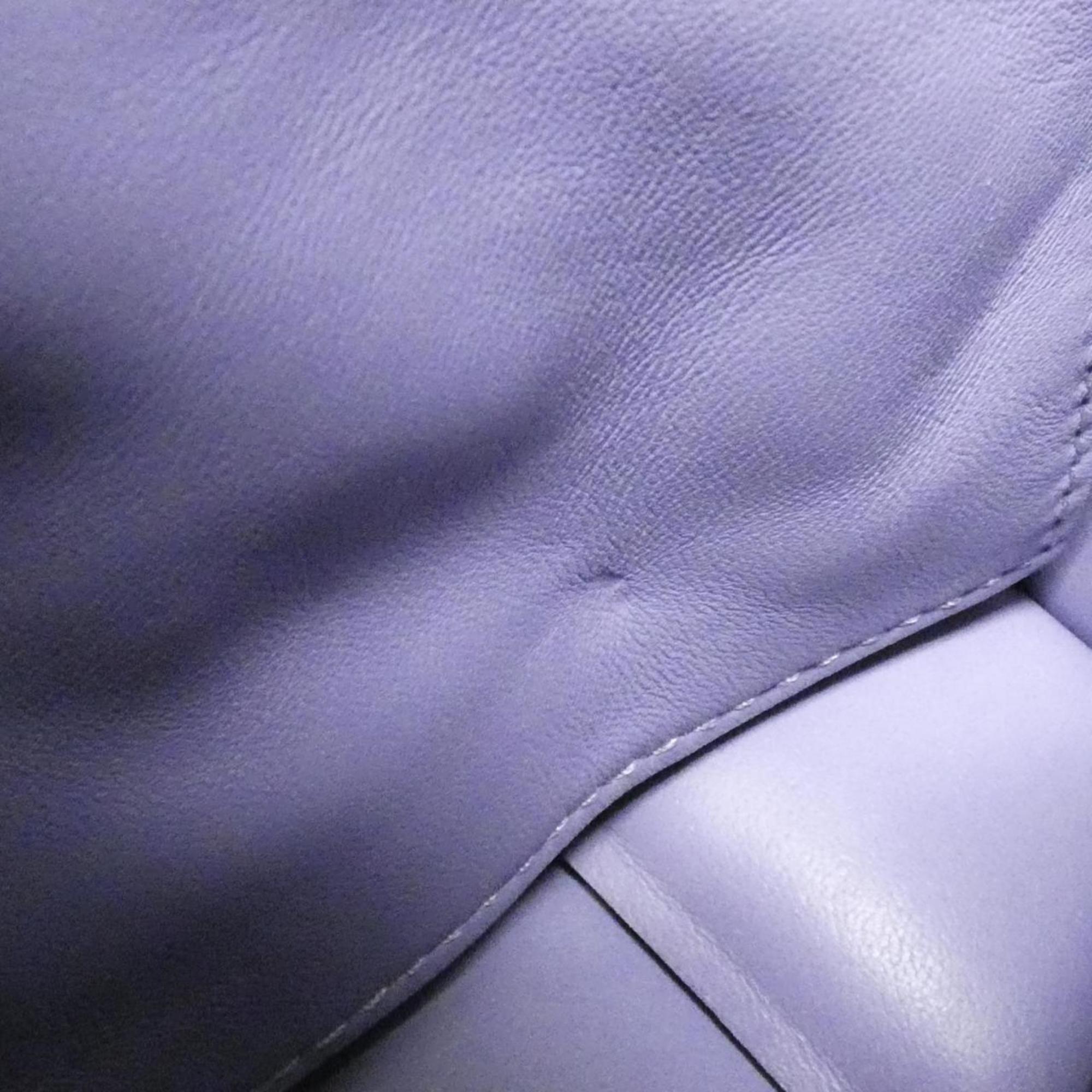 Bottega Veneta Silver Leather Shoulder Bag (Pre-Owned)