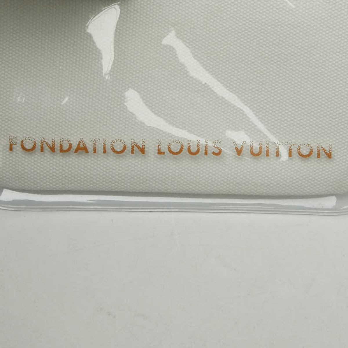 Louis Vuitton White Cotton Pvc Pouch (Pre-Owned)